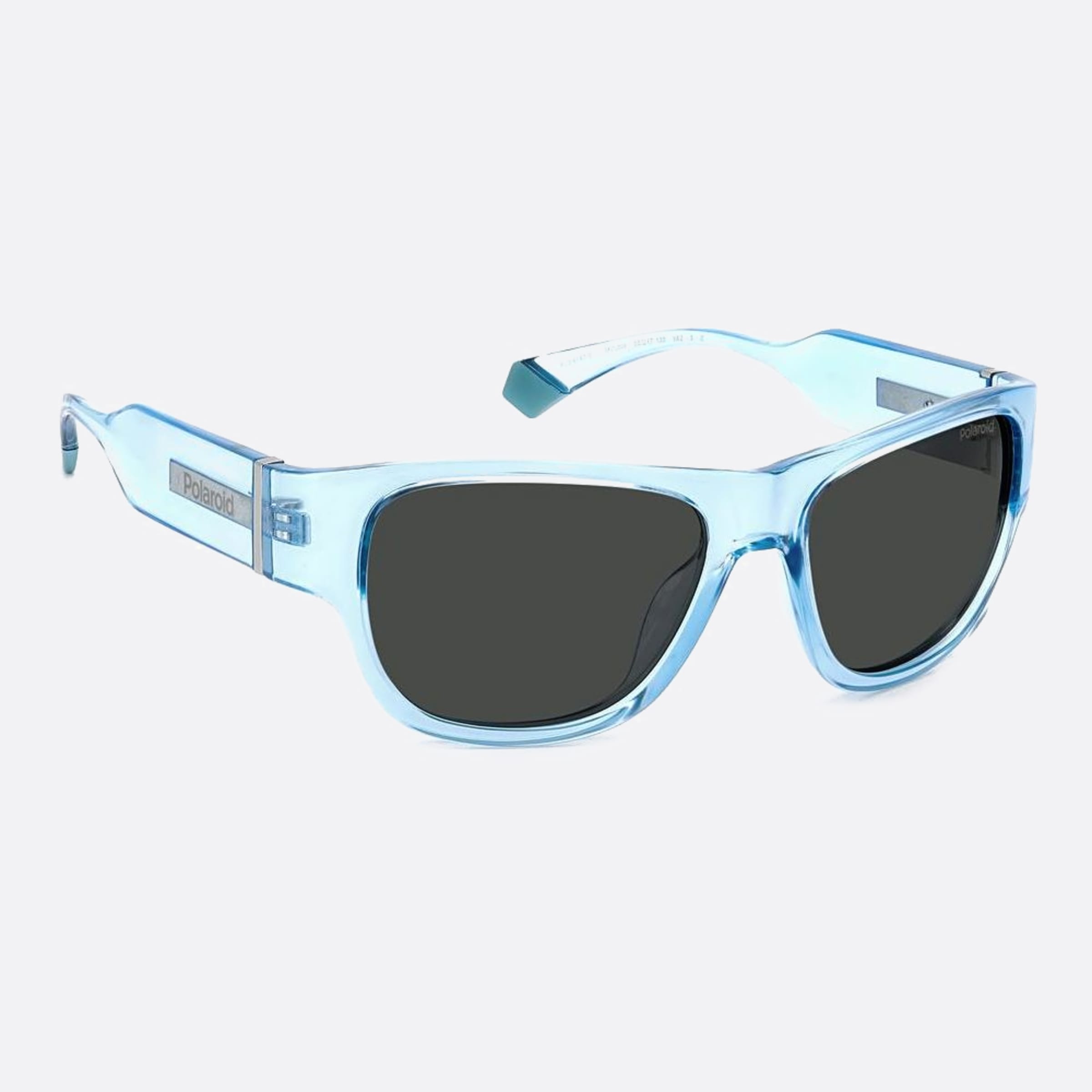 Polaroid 55mm Pld Mvu Blue Squared Polarized Unisex Sunglasses - Detail View