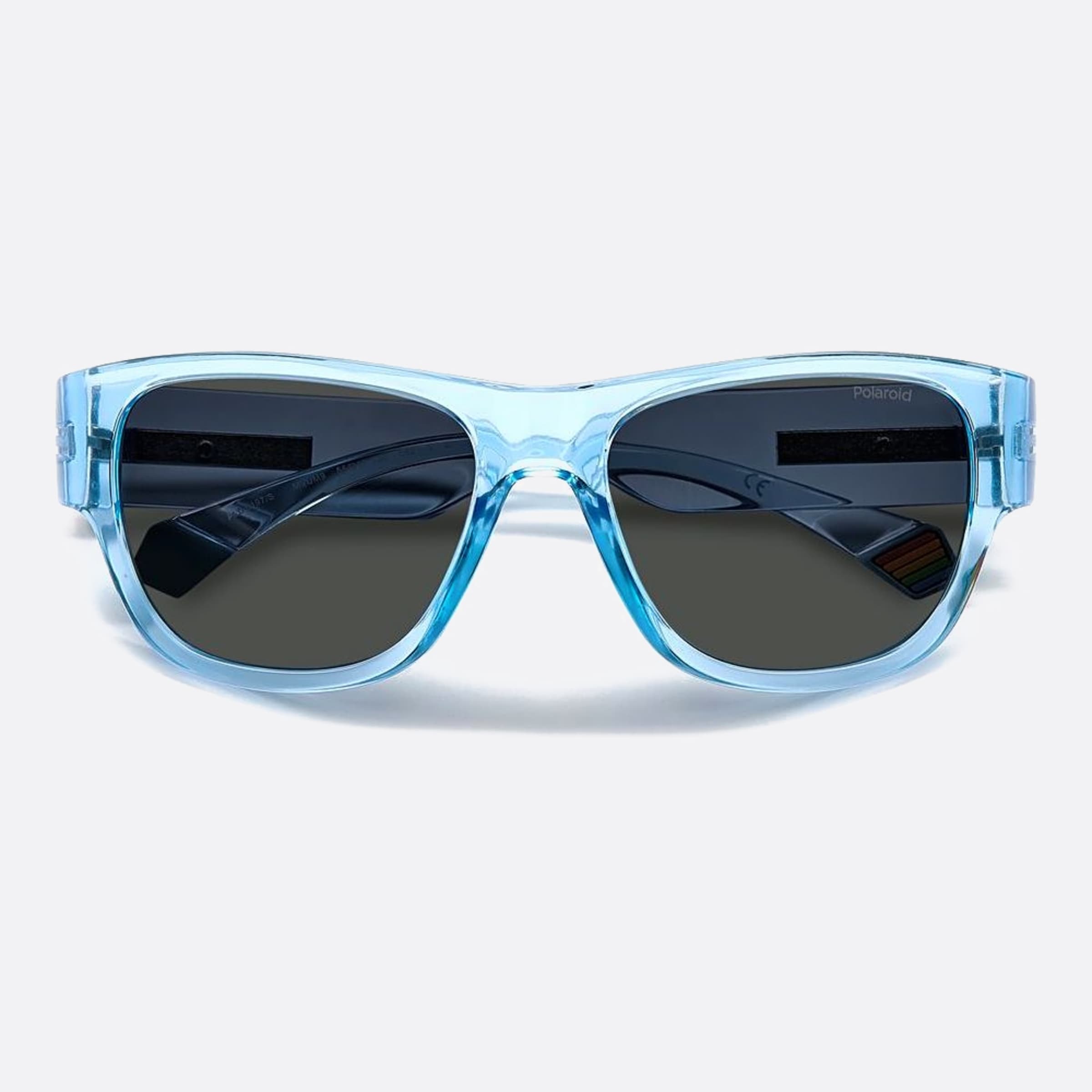Polaroid 55mm Pld Mvu Blue Squared Polarized Unisex Sunglasses - Lifestyle Shot