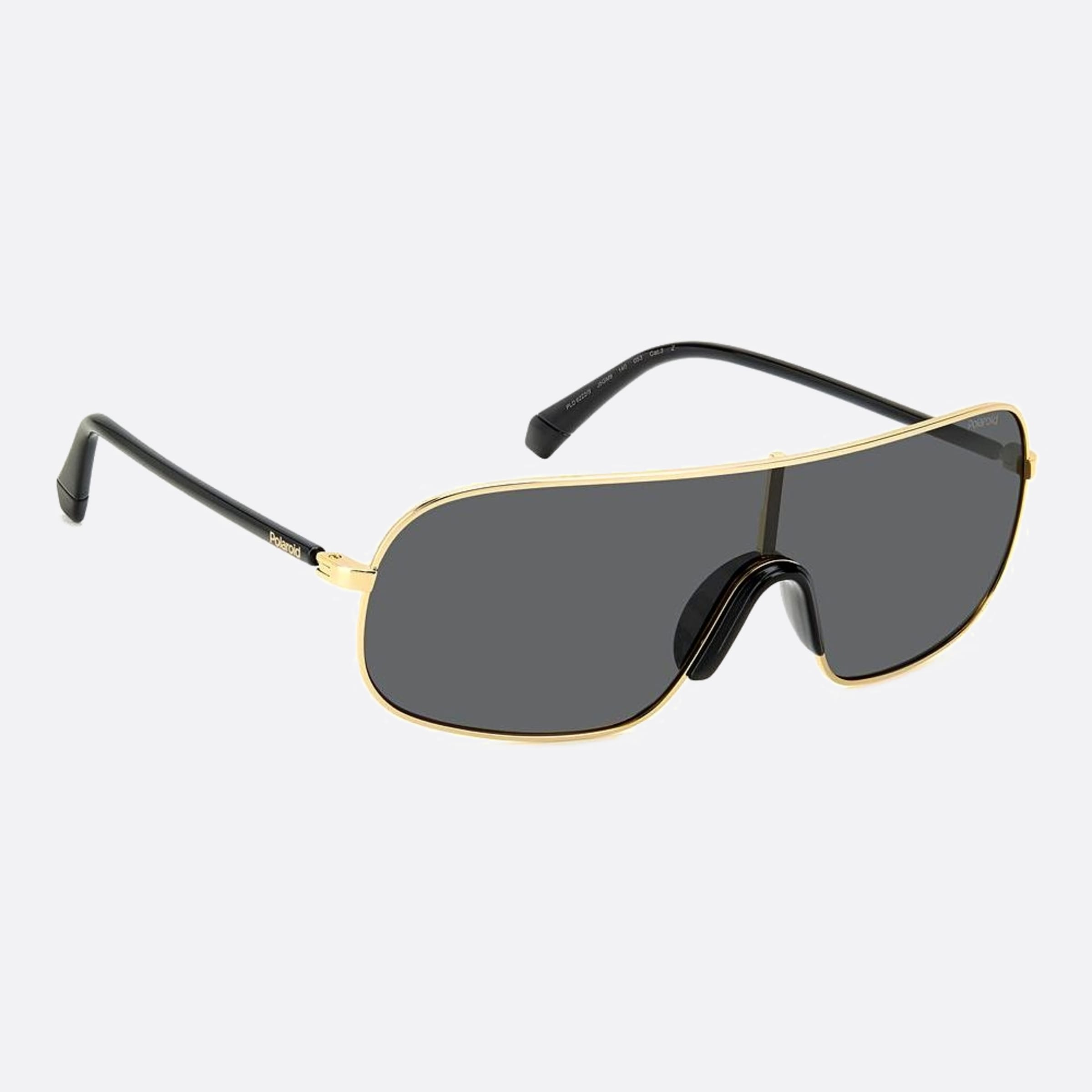 Polaroid 99mm Pld J5g Gold Shield Polarized Unisex Sunglasses - Lifestyle Shot