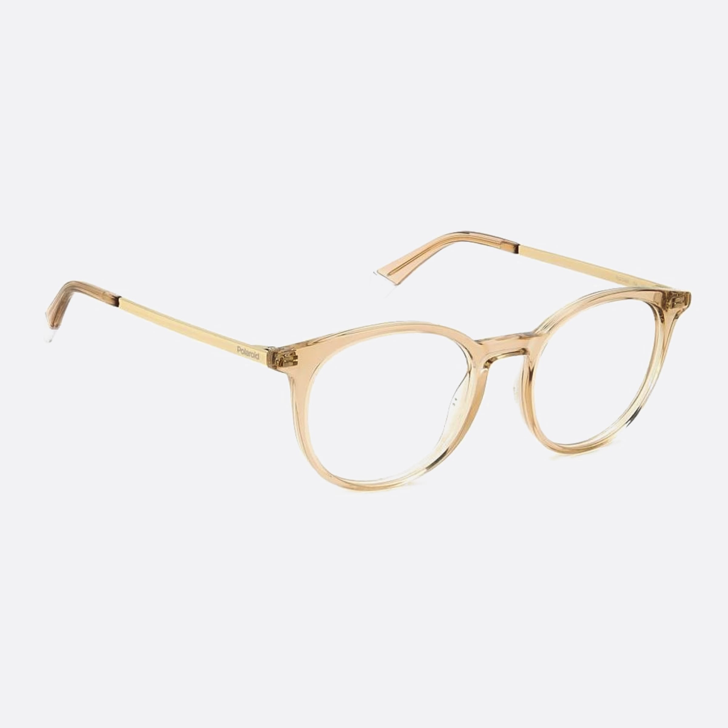 Polaroid 50mm Pld D496 10a Brown Geometric Unisex Eyeglasses - Lifestyle Shot