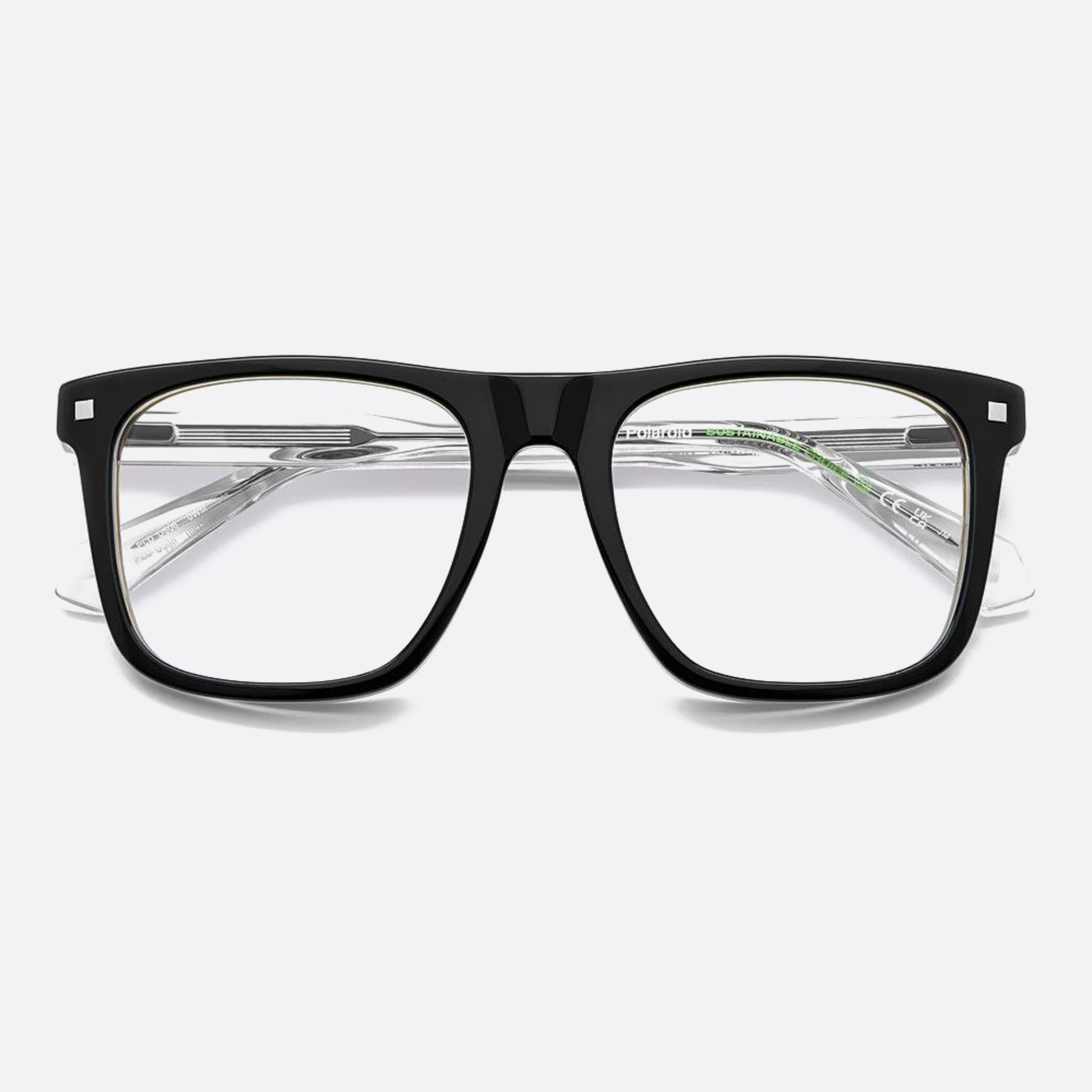 Polaroid 53mm Pld D506 0wm Black Geometric Men Eyeglasses - Additional Angle