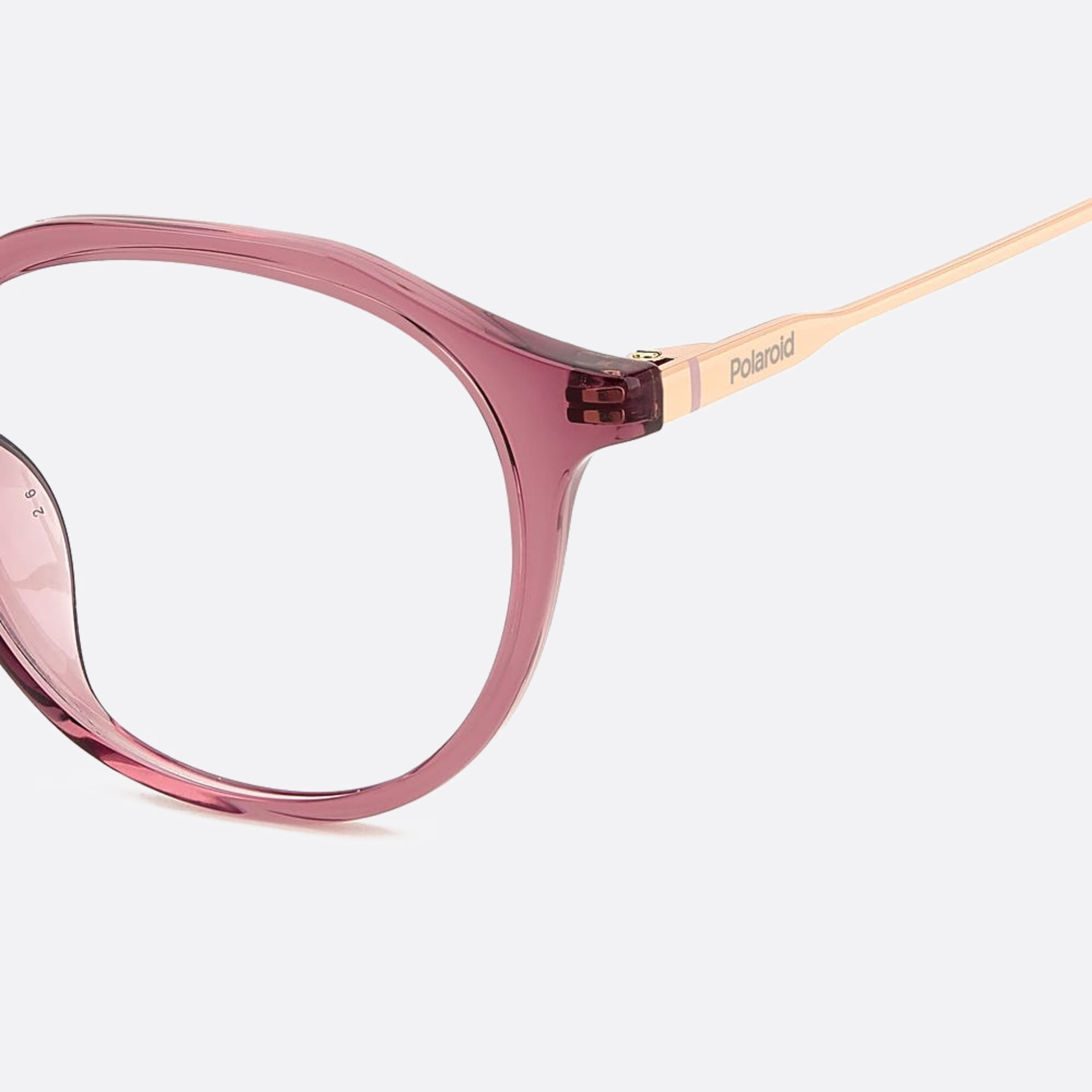 Polaroid 49mm Pld D510 8cq Red Round Unisex Eyeglasses - Additional Angle