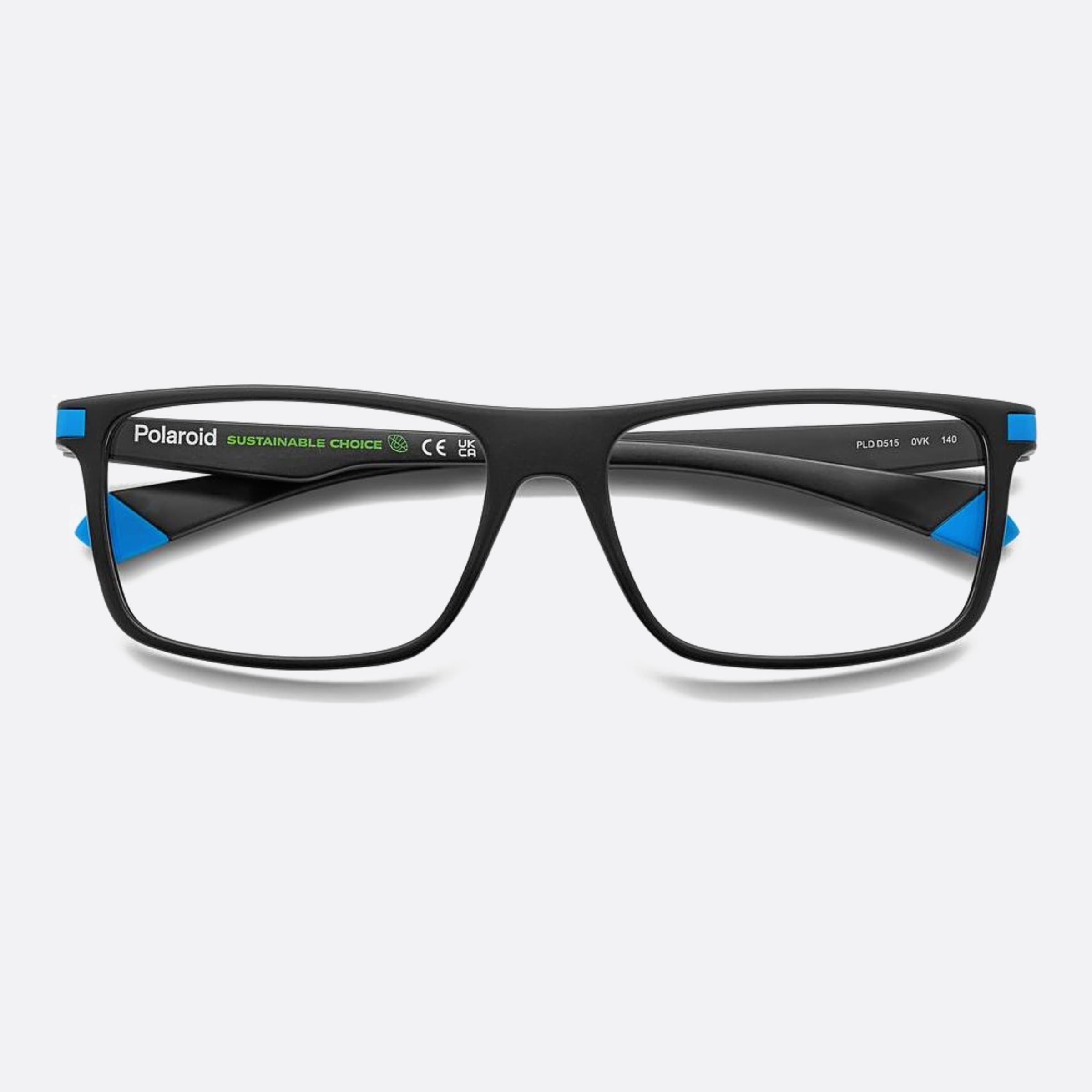 Polaroid 55mm Pld D515 0vk Black Geometric Men Eyeglasses - Additional Angle
