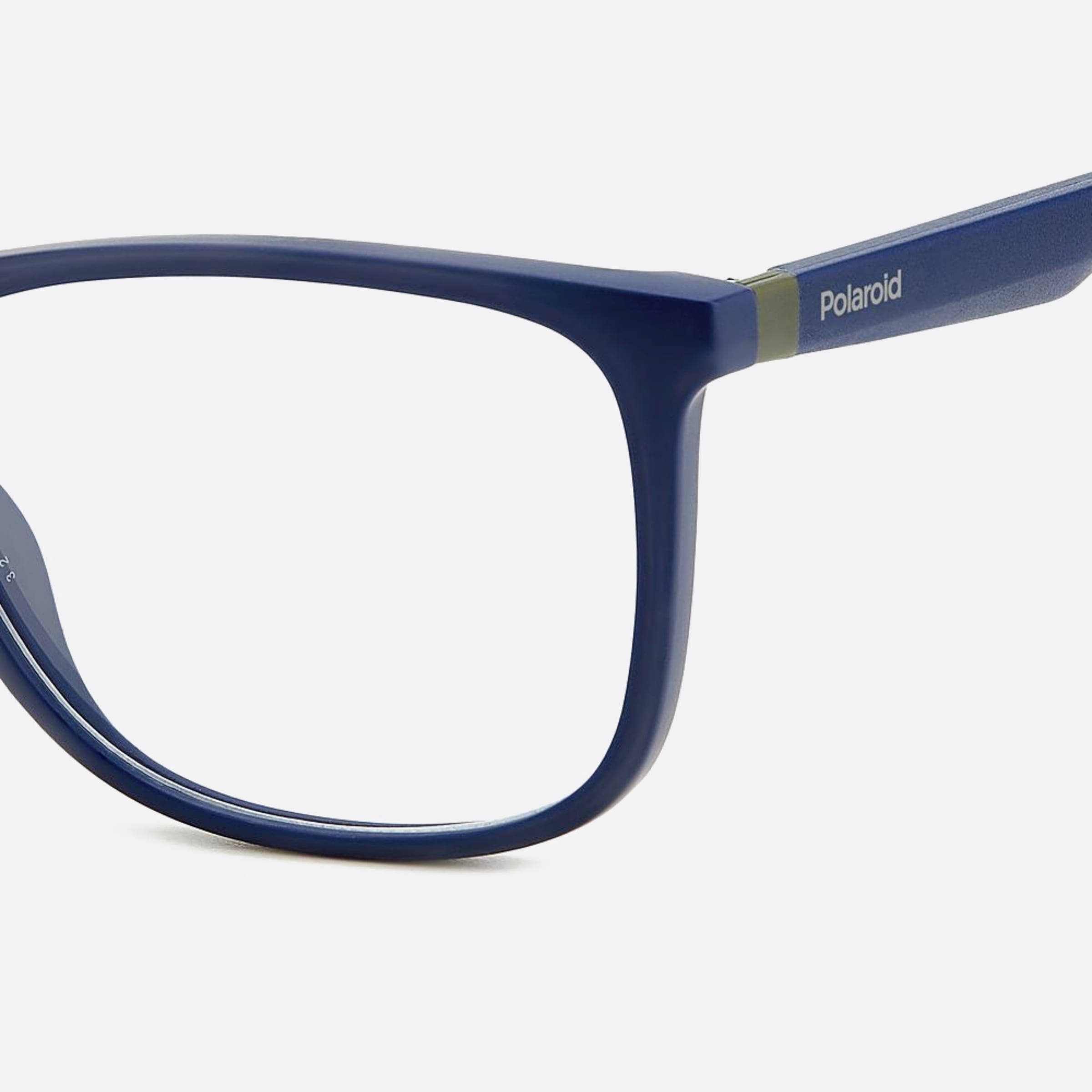 Polaroid 55mm Pld D517 Pjp Blue Geometric Unisex Eyeglasses - Detail View