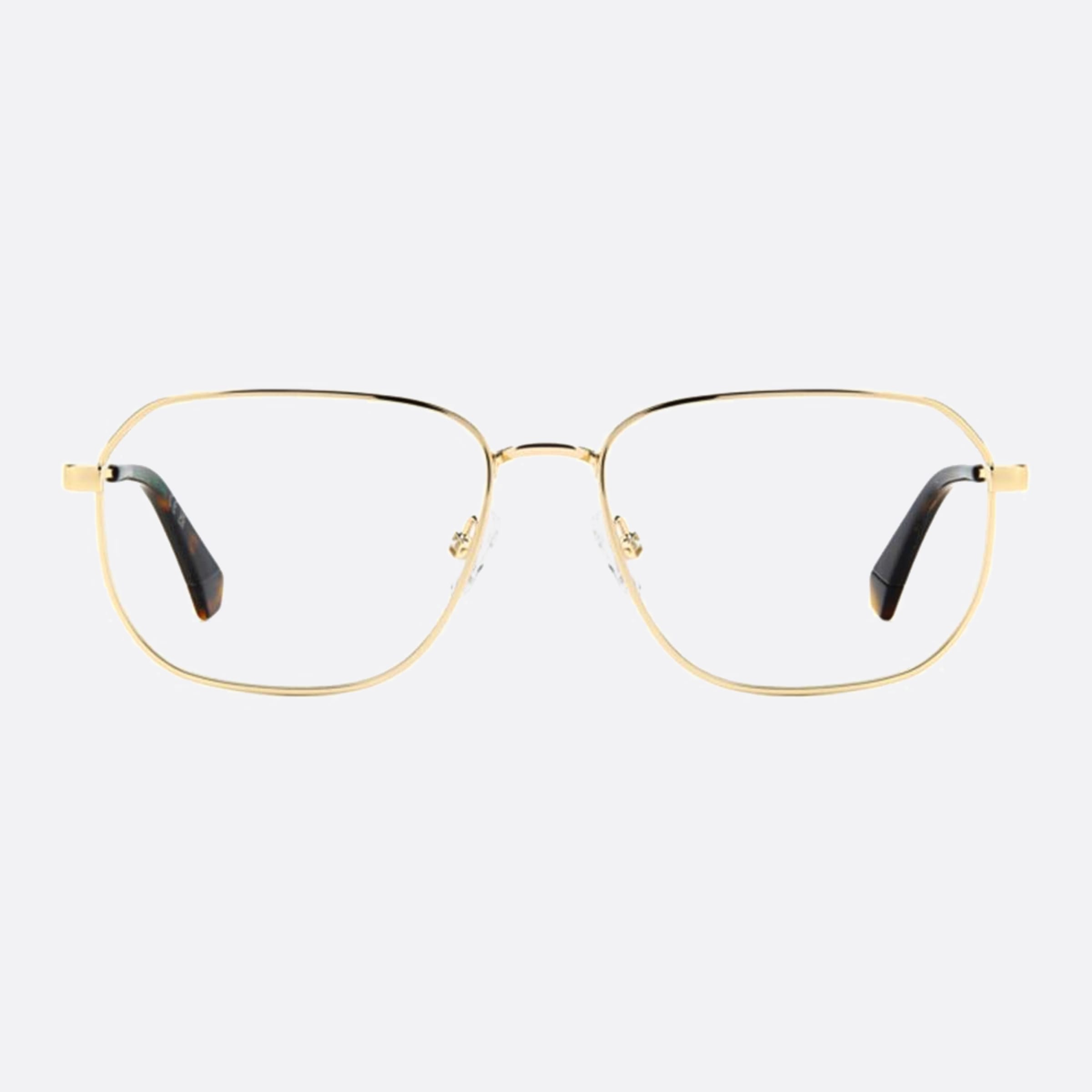 Polaroid 57mm Pld D538 J5g Gold Rectangle Men Eyeglasses - Main View