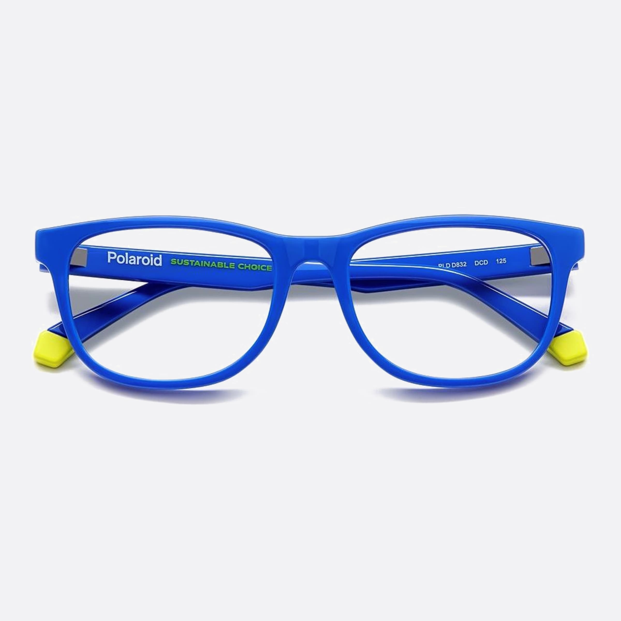 Polaroid 47mm Pld D832 Junior Dcd Blue Geometric Children Eyeglasses - Lifestyle Shot
