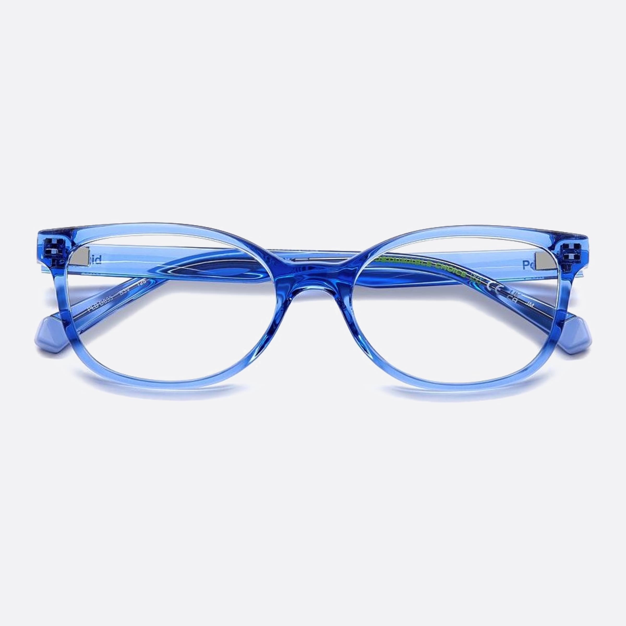 Polaroid 47mm Pld D833 Junior B3v Violet Cat Eye Children Eyeglasses - Detail View
