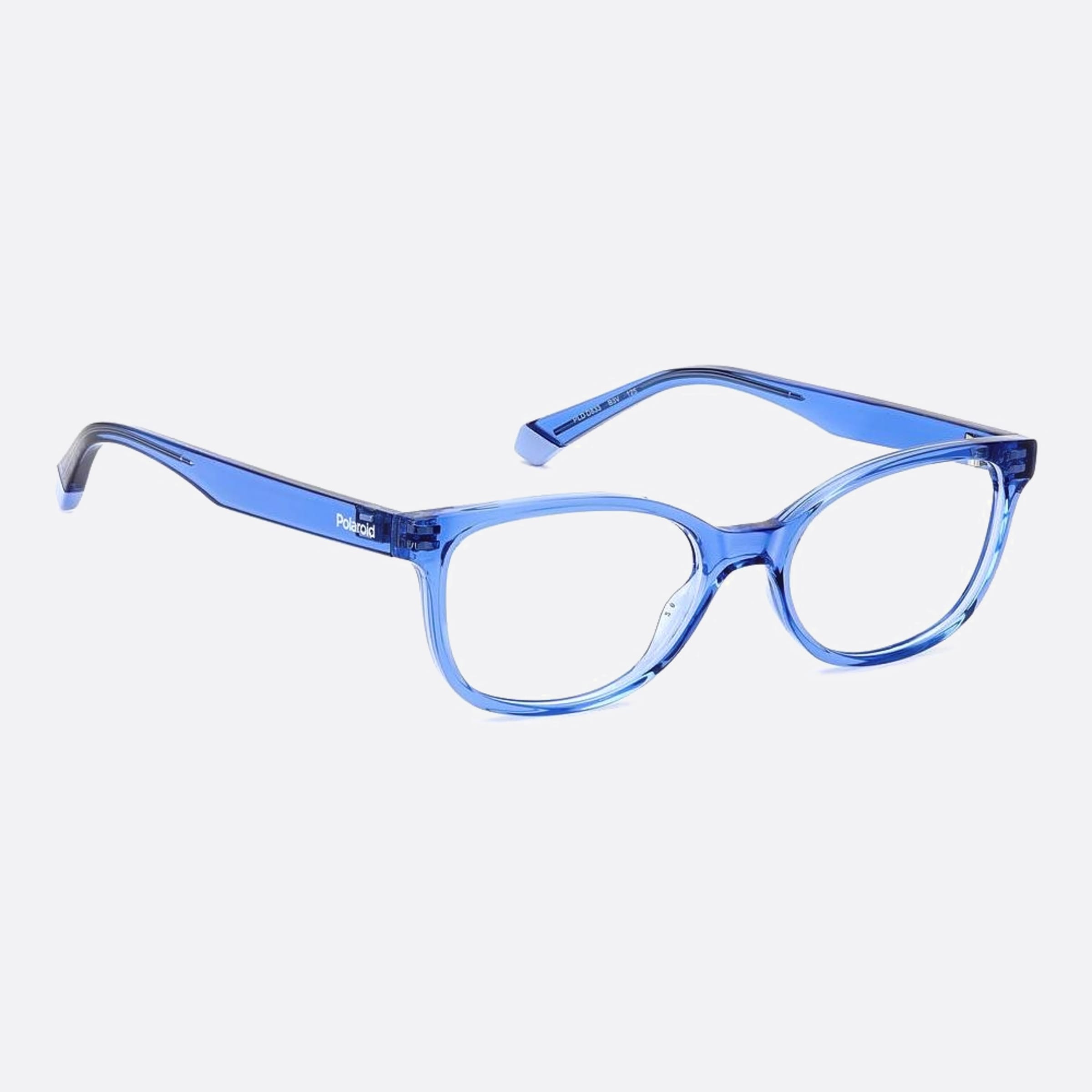 Polaroid 47mm Pld D833 Junior B3v Violet Cat Eye Children Eyeglasses - Lifestyle Shot