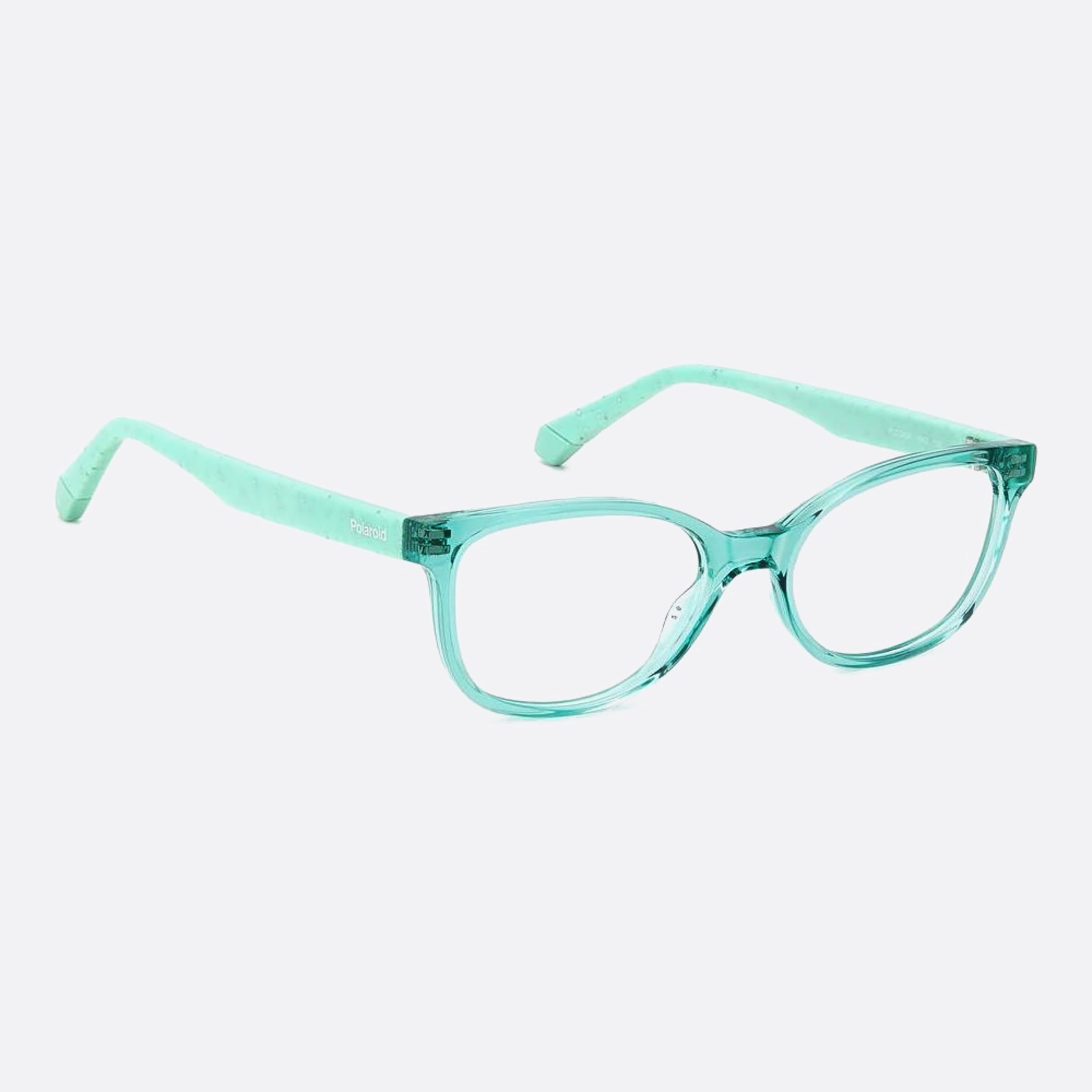 Polaroid 47mm Pld D833 Junior Wk2 Blue Cat Eye Children Eyeglasses - Detail View