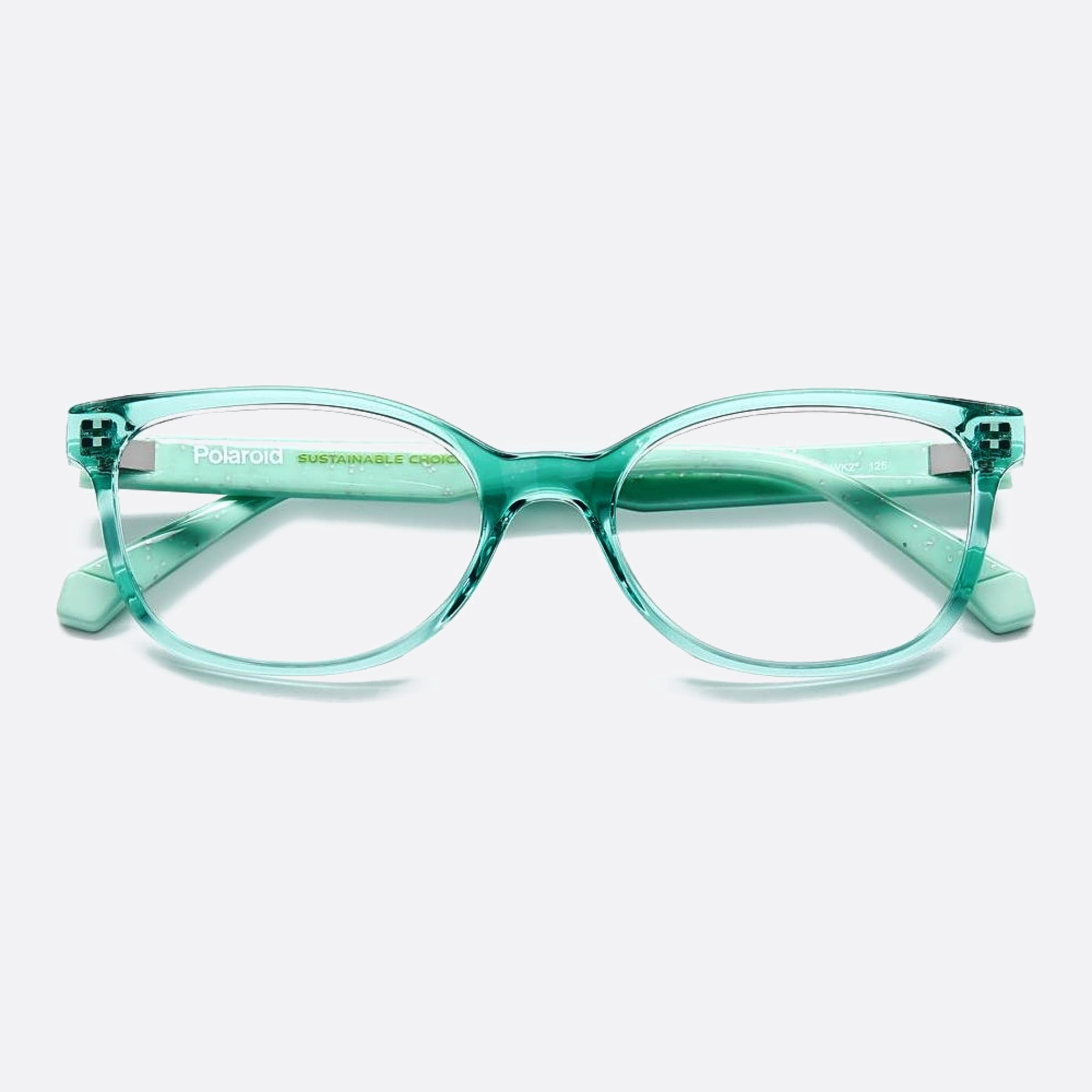 Polaroid 47mm Pld D833 Junior Wk2 Blue Cat Eye Children Eyeglasses - Lifestyle Shot