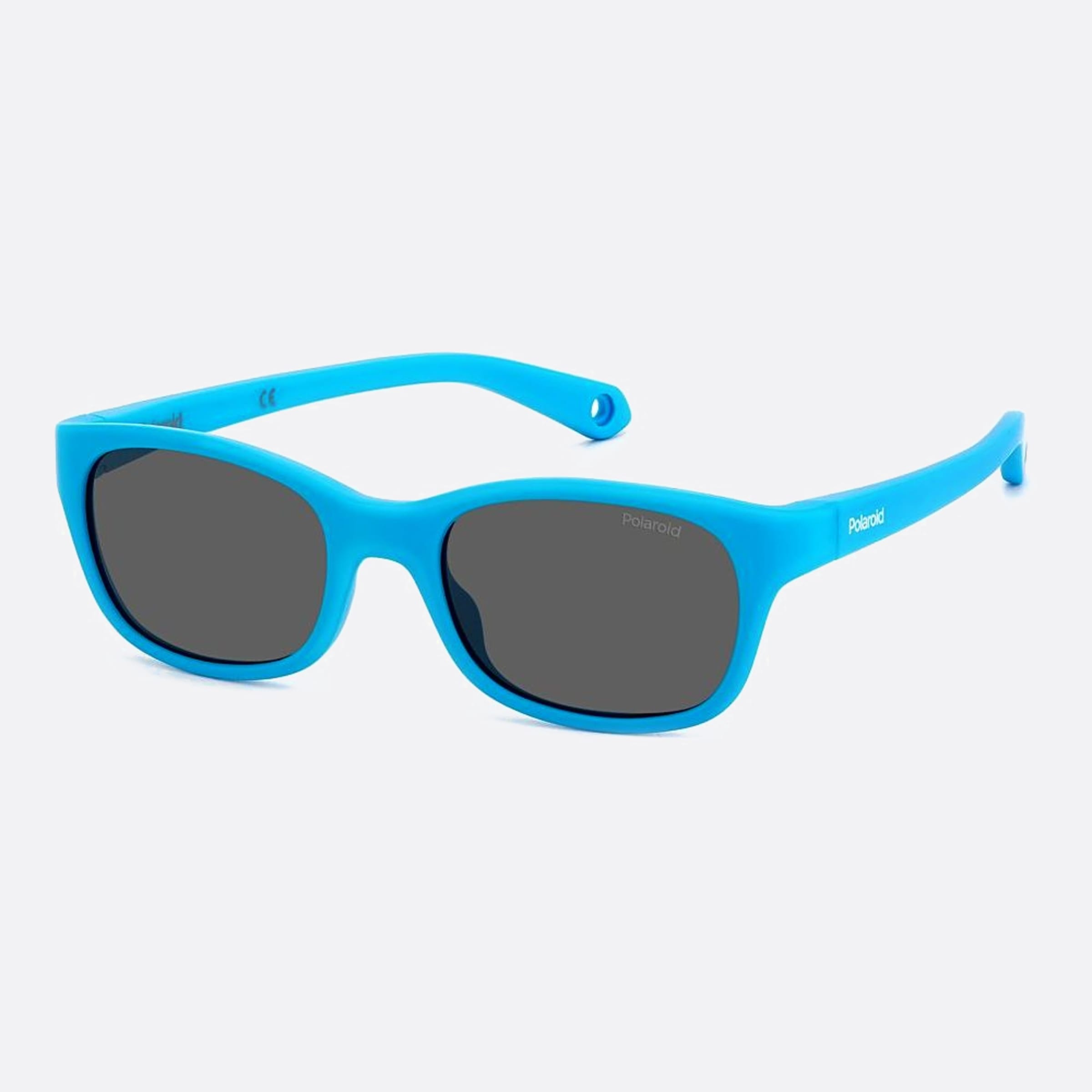 Polaroid 44mm Pld K006 Mvu Blue Squared Polarized Unisex Sunglasses - Side View