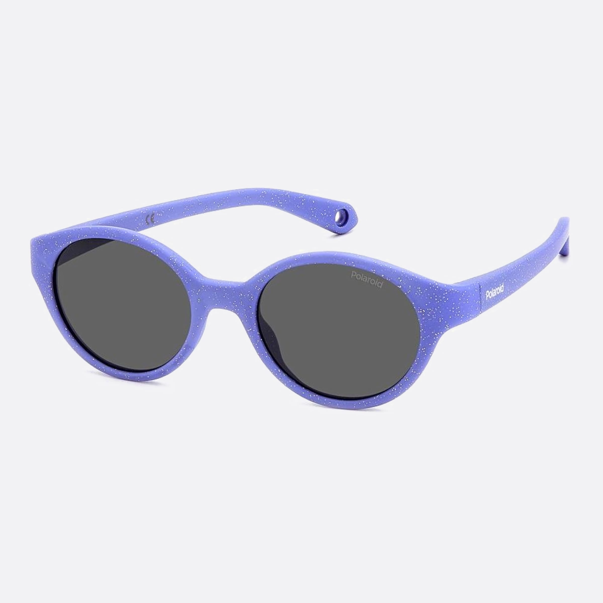 Polaroid 42mm Pld K007 Mw2 Violet Squared Polarized Unisex Sunglasses - Side View