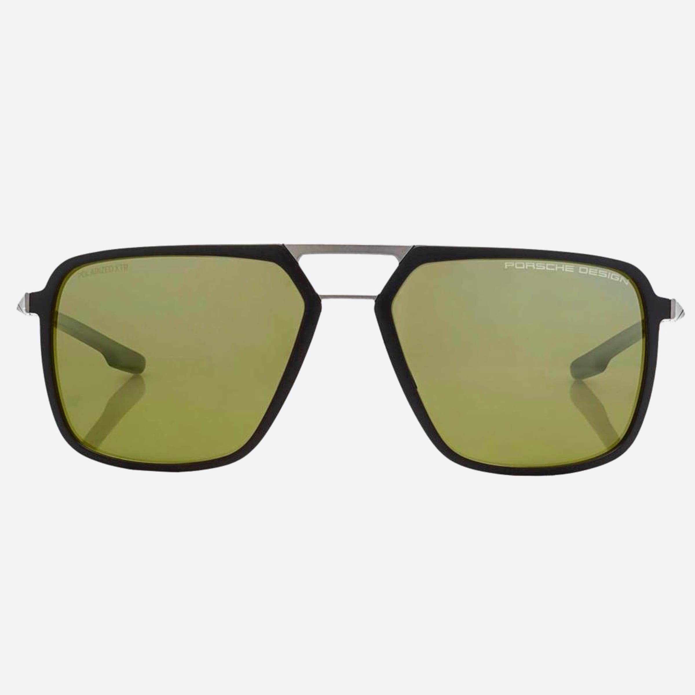 Porsche 59mm Design Abd Black Geometric Polarized Men Sunglasses - Main View