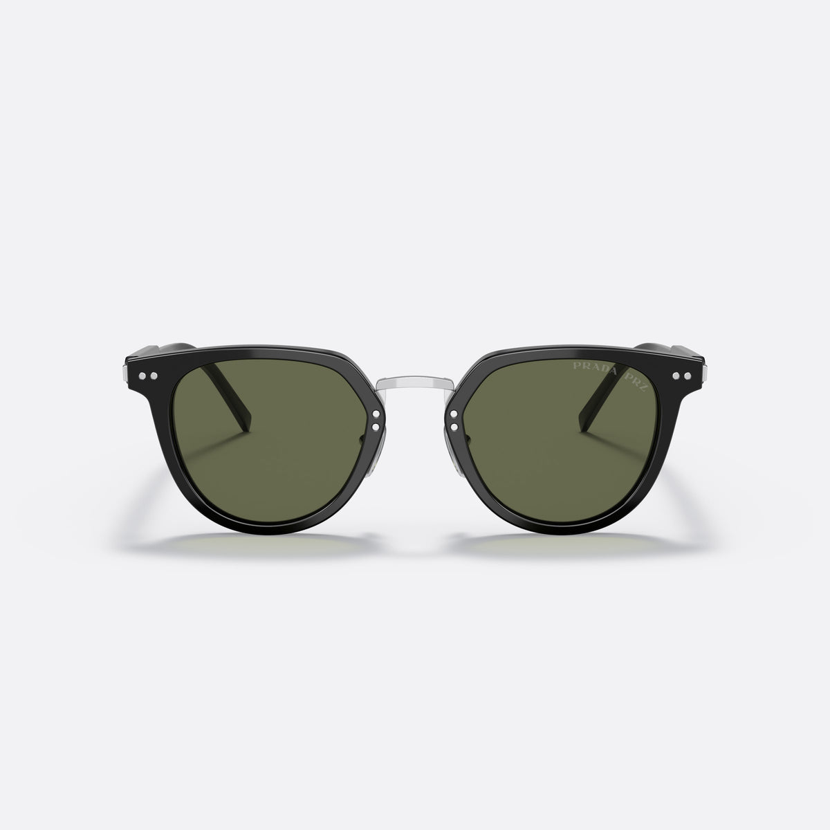 Prada PR 17YS 1AB03R sunglasses, black phantos frame for men, brand lettering on temples, full-rim frame