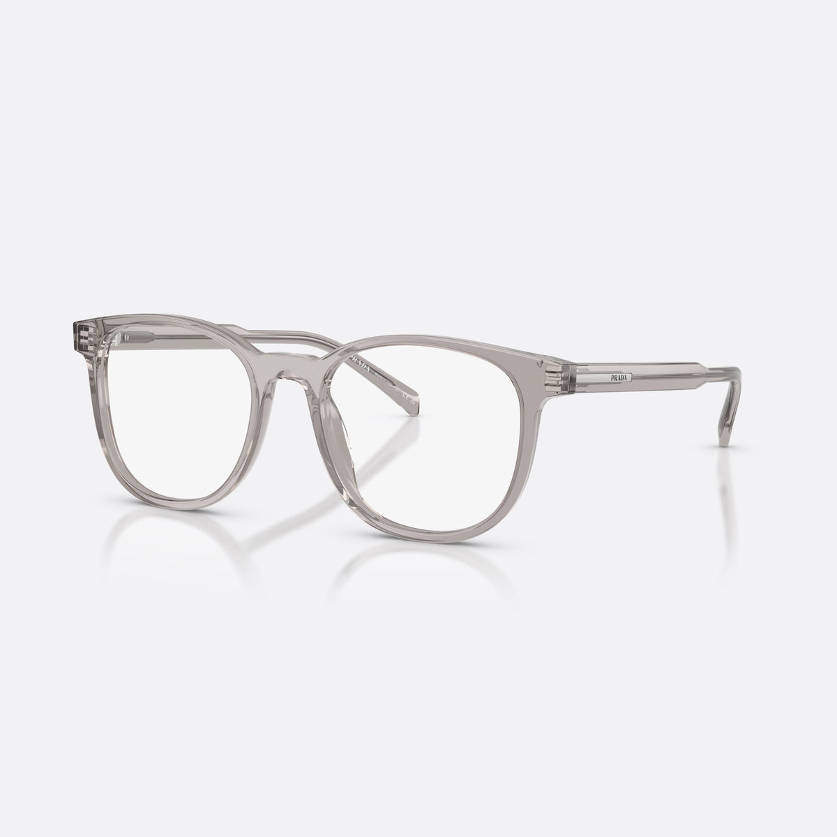 Rame ochelari de vedere Prada PR A15V 10J1O1, phantos gri, pentru bărbați, punte simplă din acetat, literele brandului pe brațe
