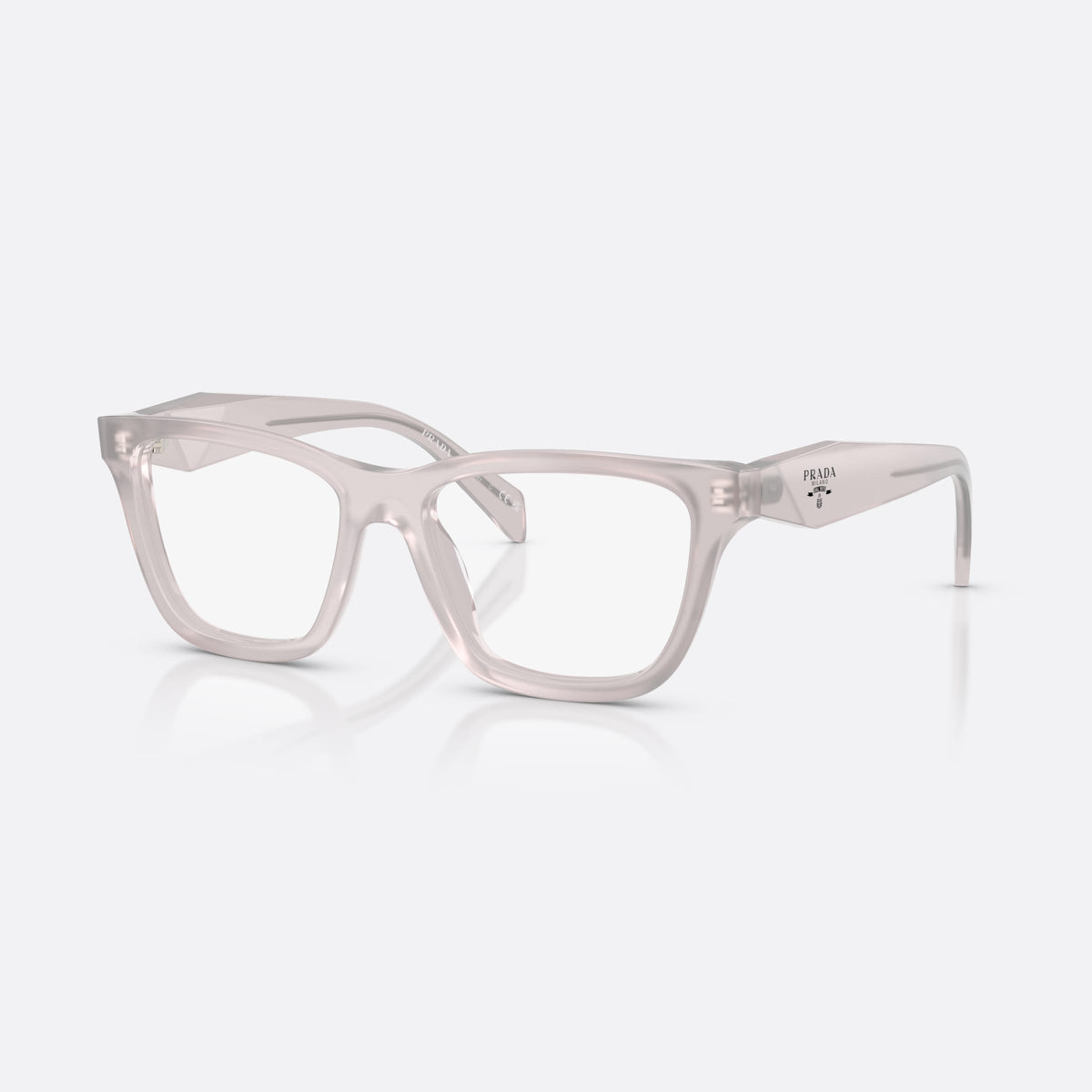 Rame ochelari de vedere Prada PR C10V 29G1O1, fluture maro, pentru femei, punte simplă, integrată în ramă, ramă completă