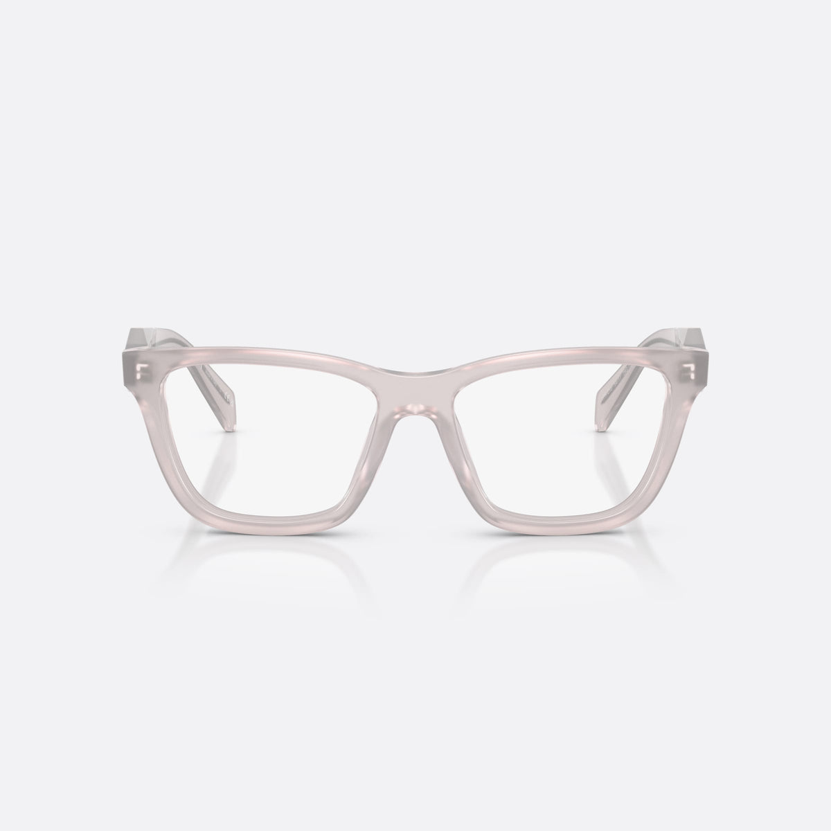 Rame ochelari de vedere Prada PR C10V 29G1O1, fluture maro, pentru femei, punte simplă, integrată în ramă, ramă completă, vedere din față