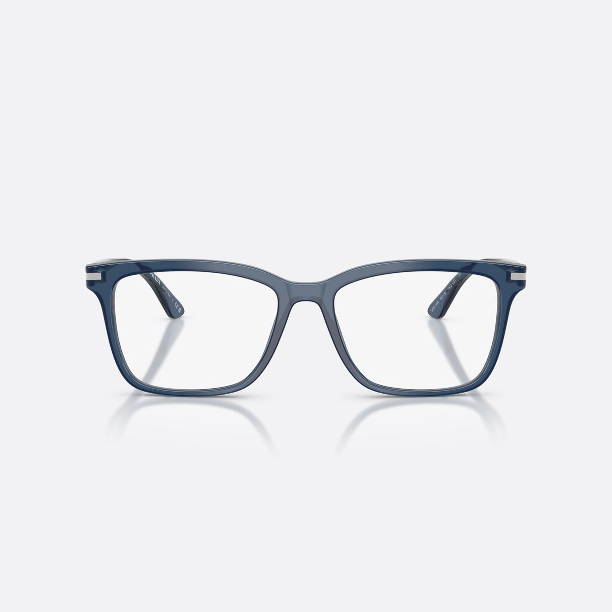 Rame ochelari de vedere Prada PRADA PR 14WV 08Q1O1, geometrica albastru, pentru bărbați, punte simplă, integrată în față, ramă completă, vedere din față