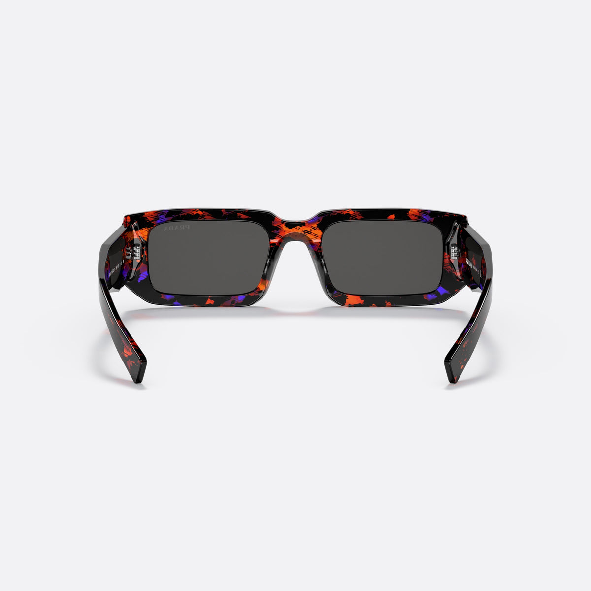Ochelari de soare Prada Symbole PR 06YS 06V-5S0, rectangulari țestoasă, pentru bărbați, punte simplă, literele brandului pe brațe, ramă completă, vedere din spate