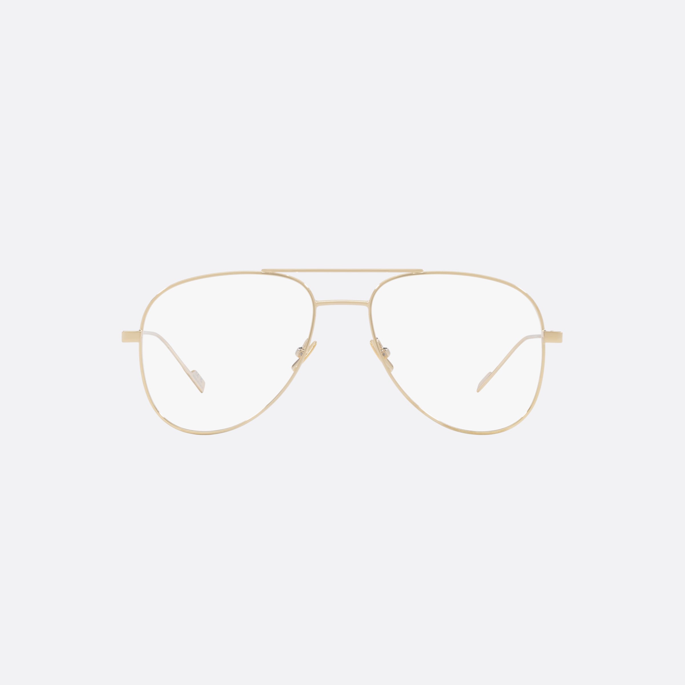 Saint 55mm Laurent Classic11 Gold Pilot Man Eyeglasses - Lifestyle Shot