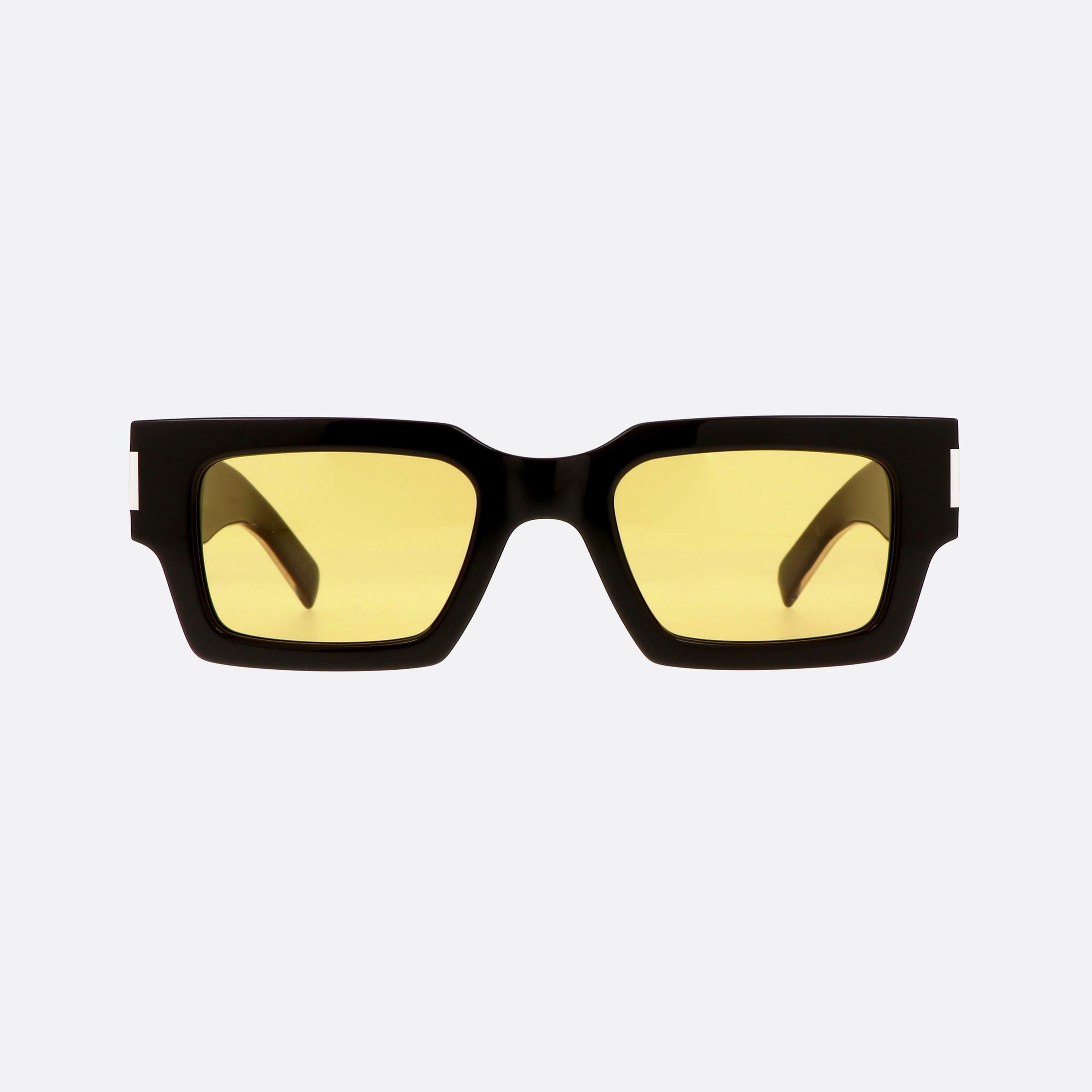 Saint 50mm Laurent Corner Angle Brown Square Unisex Sunglasses - Side View