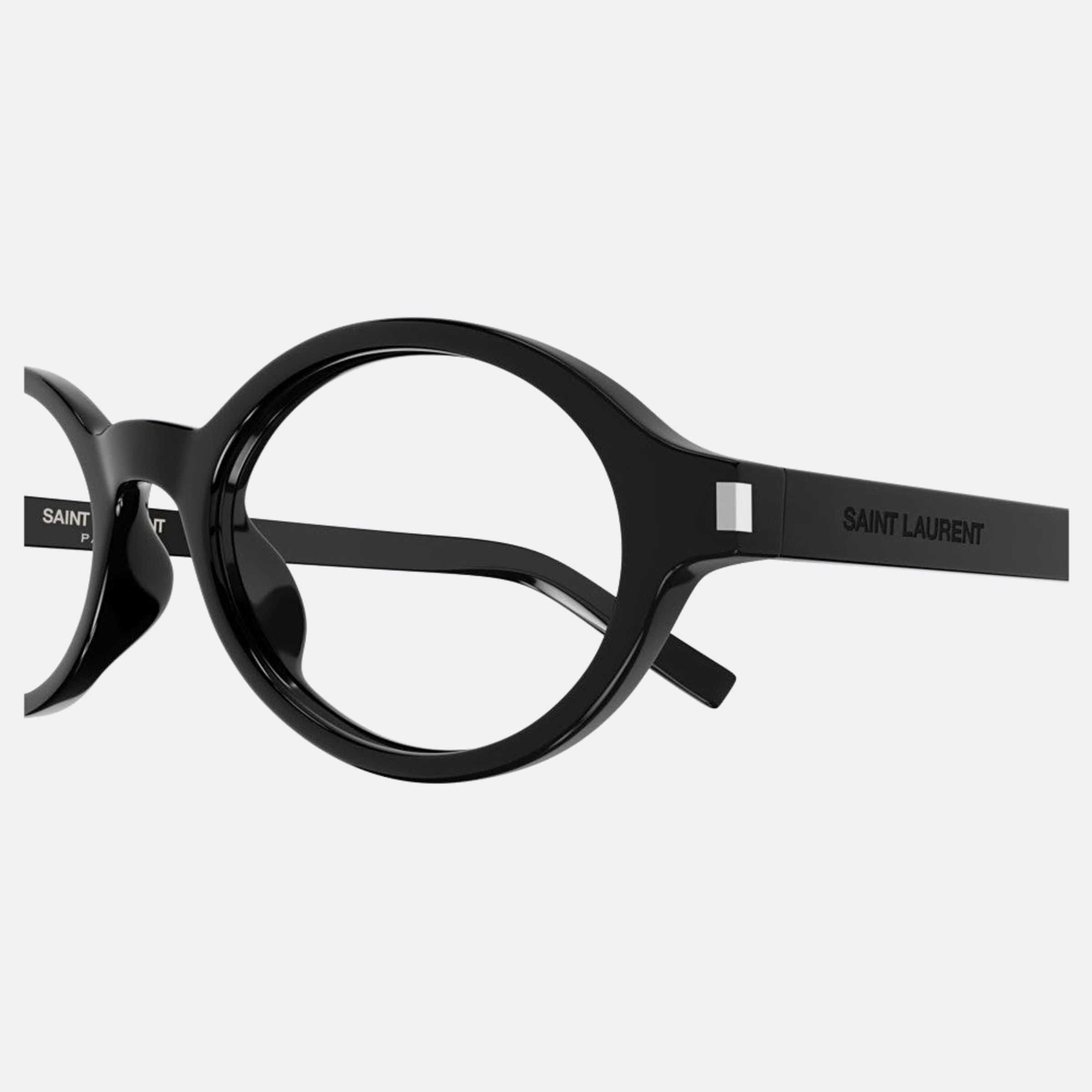 Saint 50mm Laurent Jeanne Opt Black Round Woman Eyeglasses - Detail View