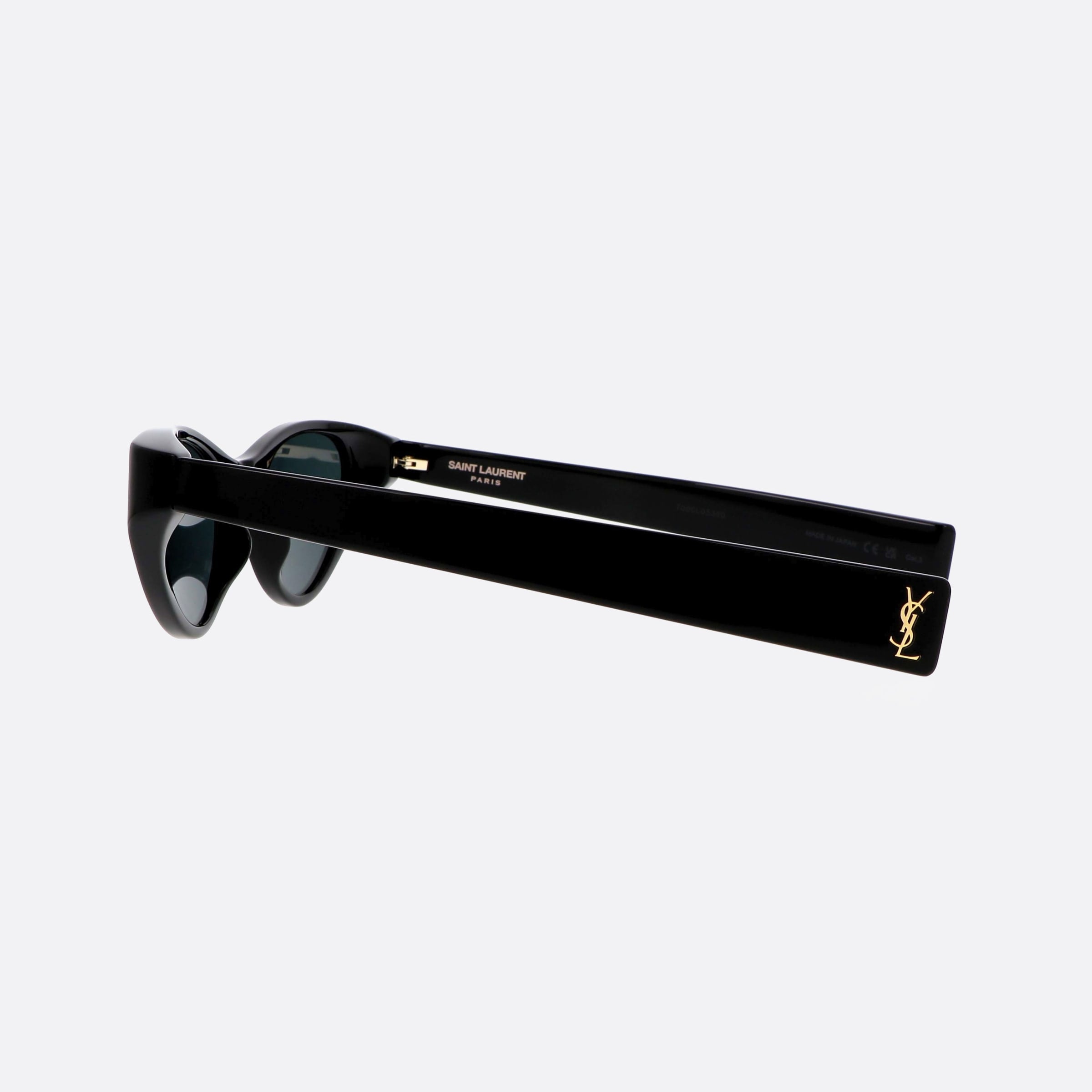 Saint 48mm Laurent Monogram M144 Black Cat Eye Woman Sunglasses - Detail View