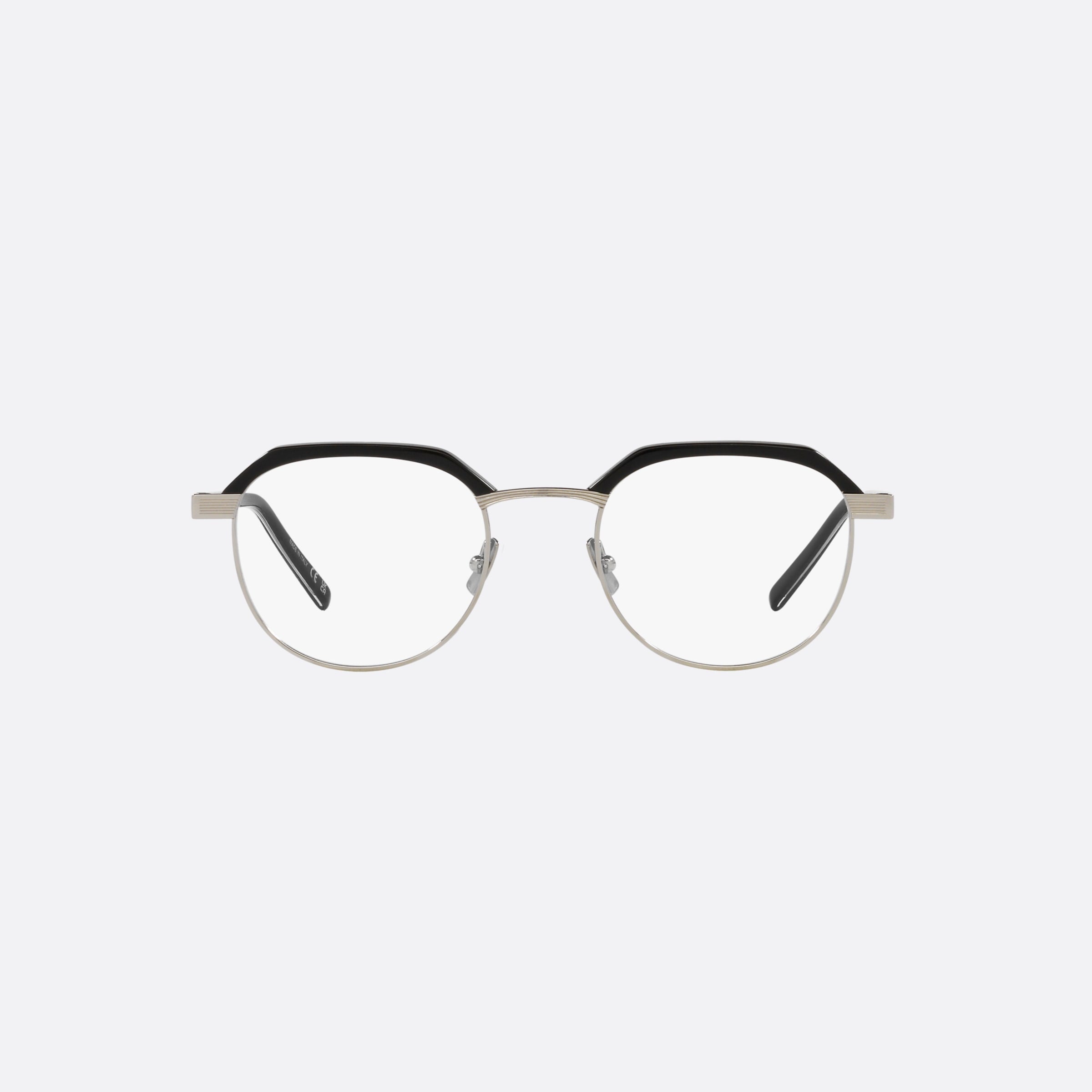 Saint 50mm Laurent Tortoiseshell Round Unisex Eyeglasses - Lifestyle Shot