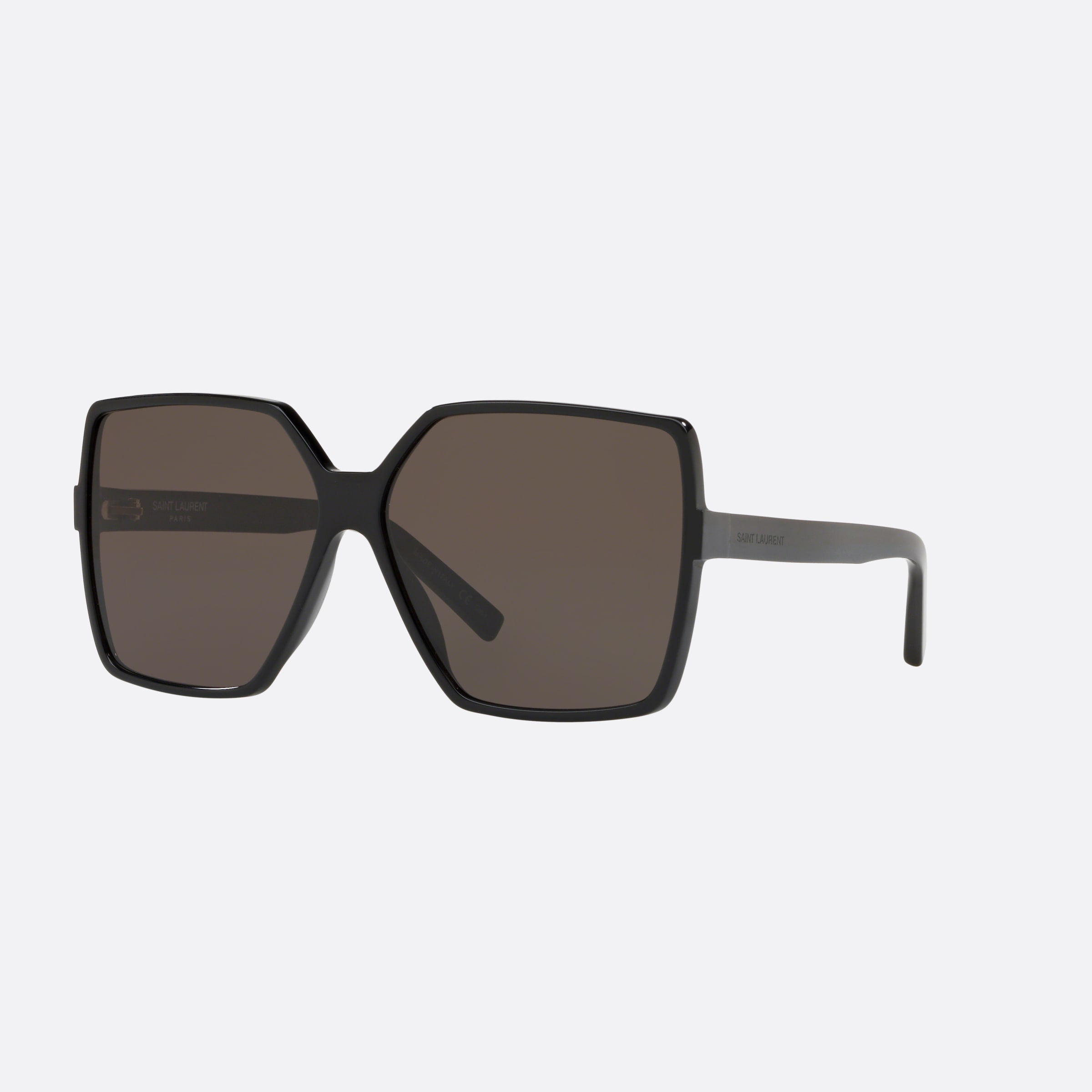 Saint 63mm Laurent Betty Black Square Woman Sunglasses - Main View