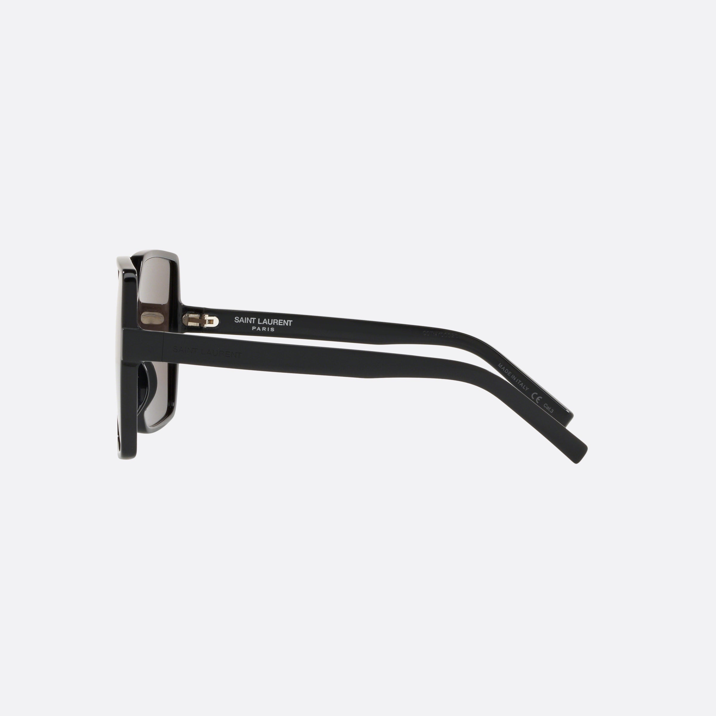Saint 63mm Laurent Betty Black Square Woman Sunglasses - Detail View