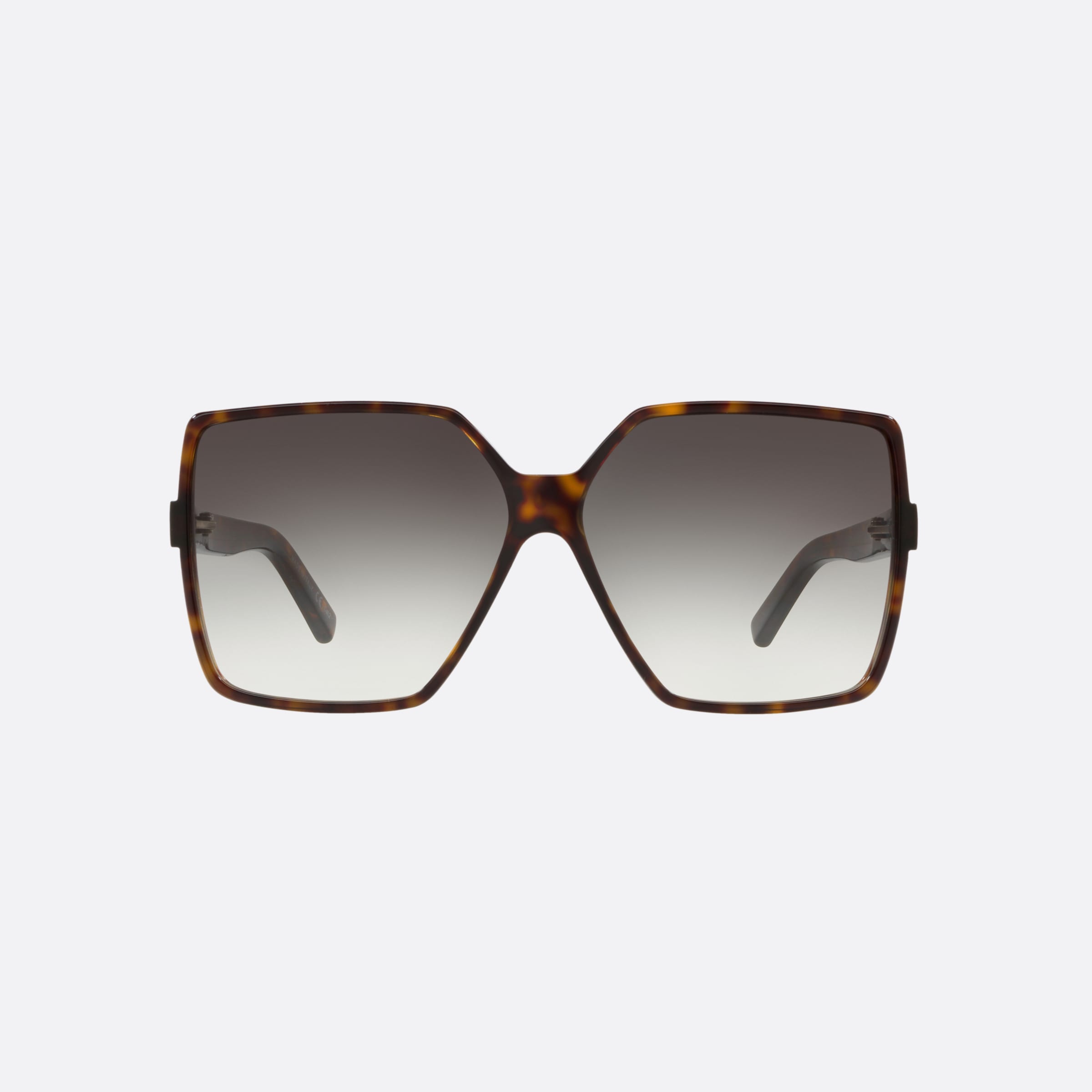 Saint 63mm Laurent Betty Havana Square Woman Sunglasses - Lifestyle Shot