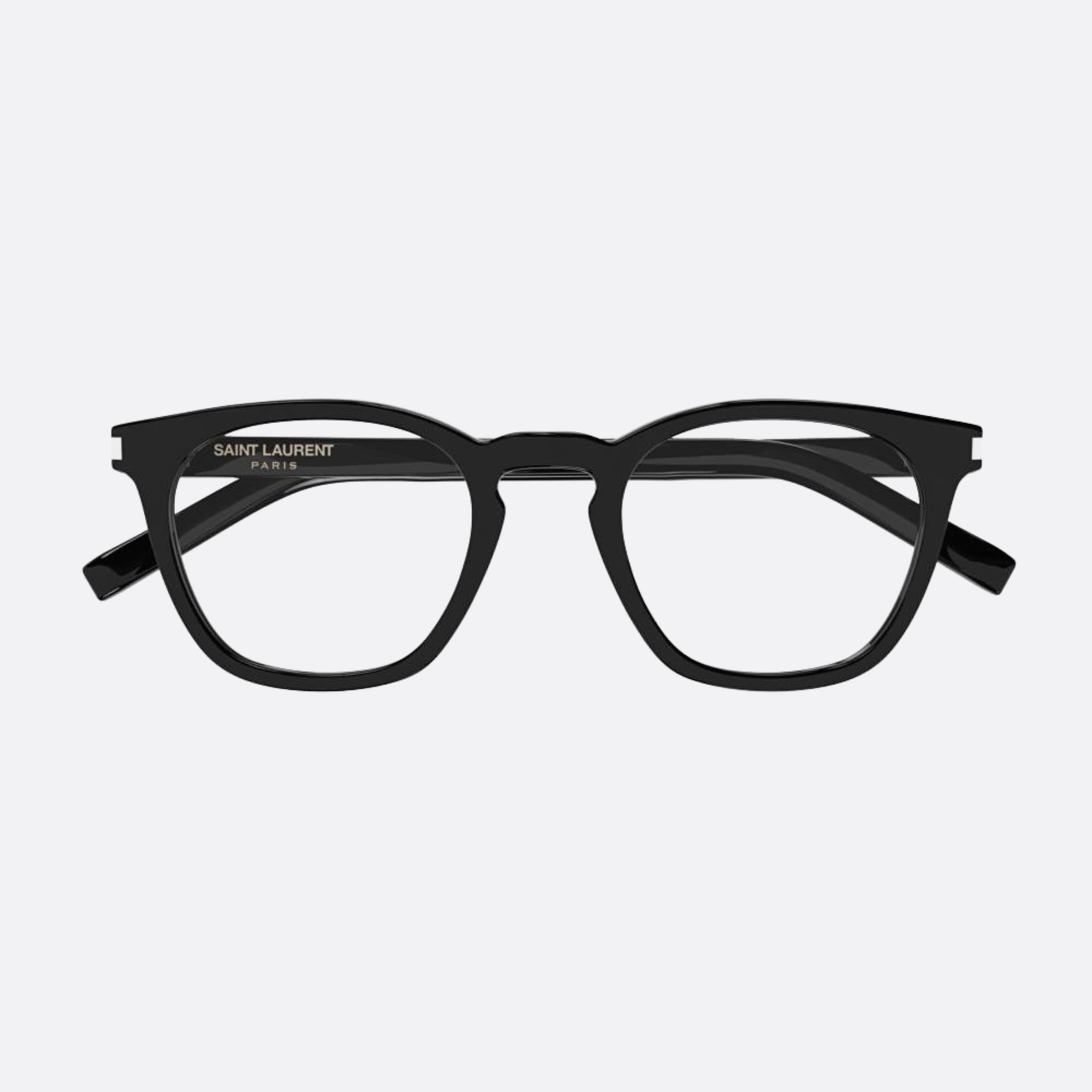 Saint 50mm Laurent Opt Black Pantos Unisex Eyeglasses - Main View