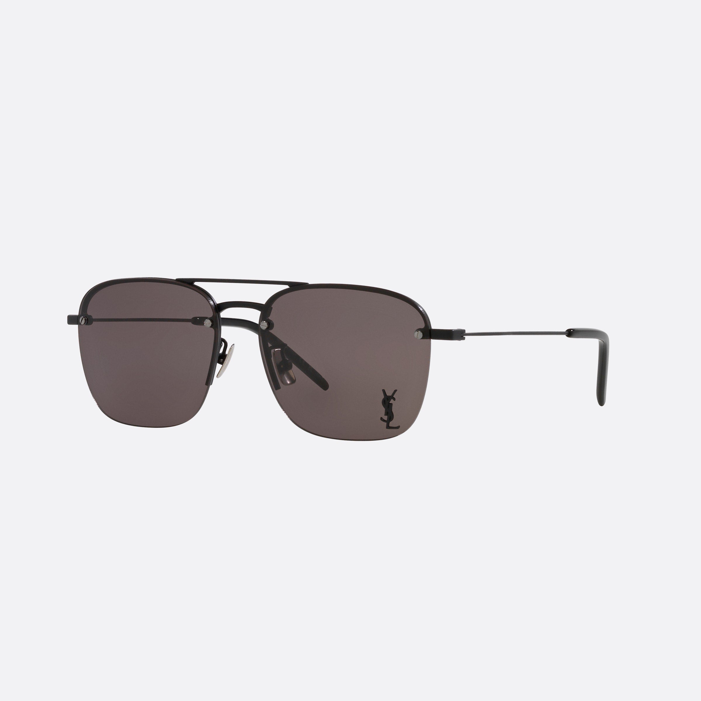 Saint 57mm Laurent Black Rectangle Women Sunglasses - Main View