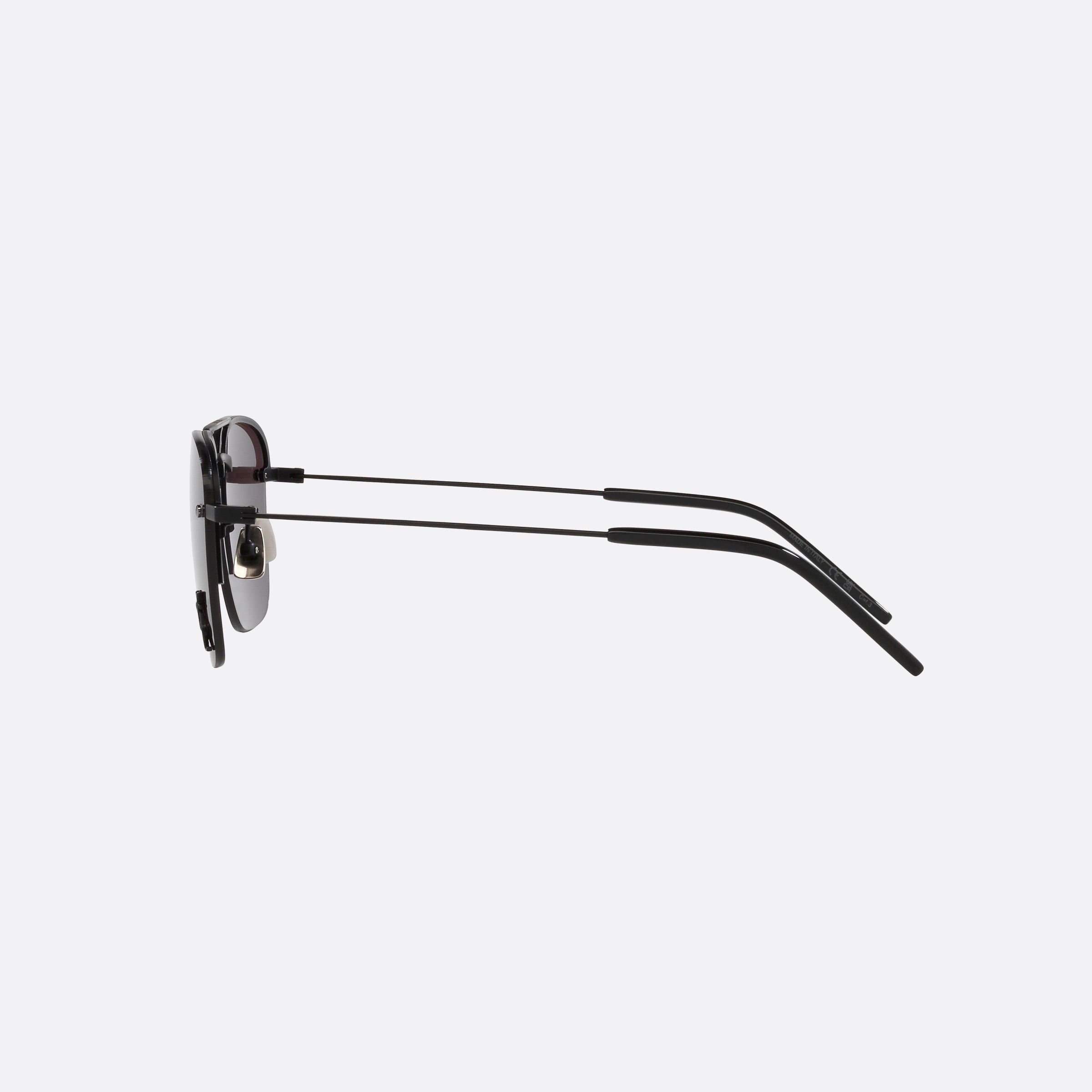Saint 57mm Laurent Black Rectangle Women Sunglasses - Detail View