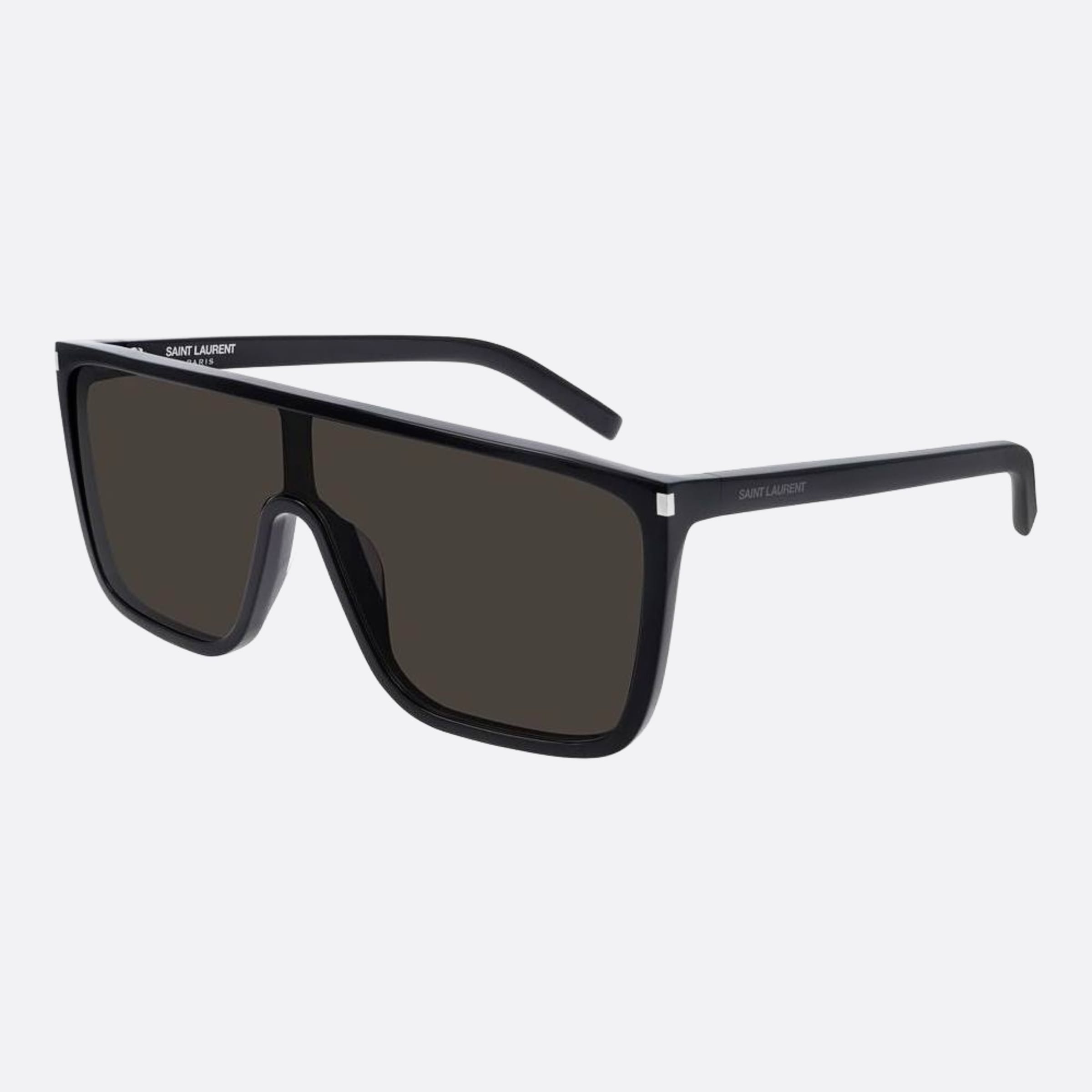 Saint 99mm Laurent Mask Ace Black Shield Woman Sunglasses - Side View
