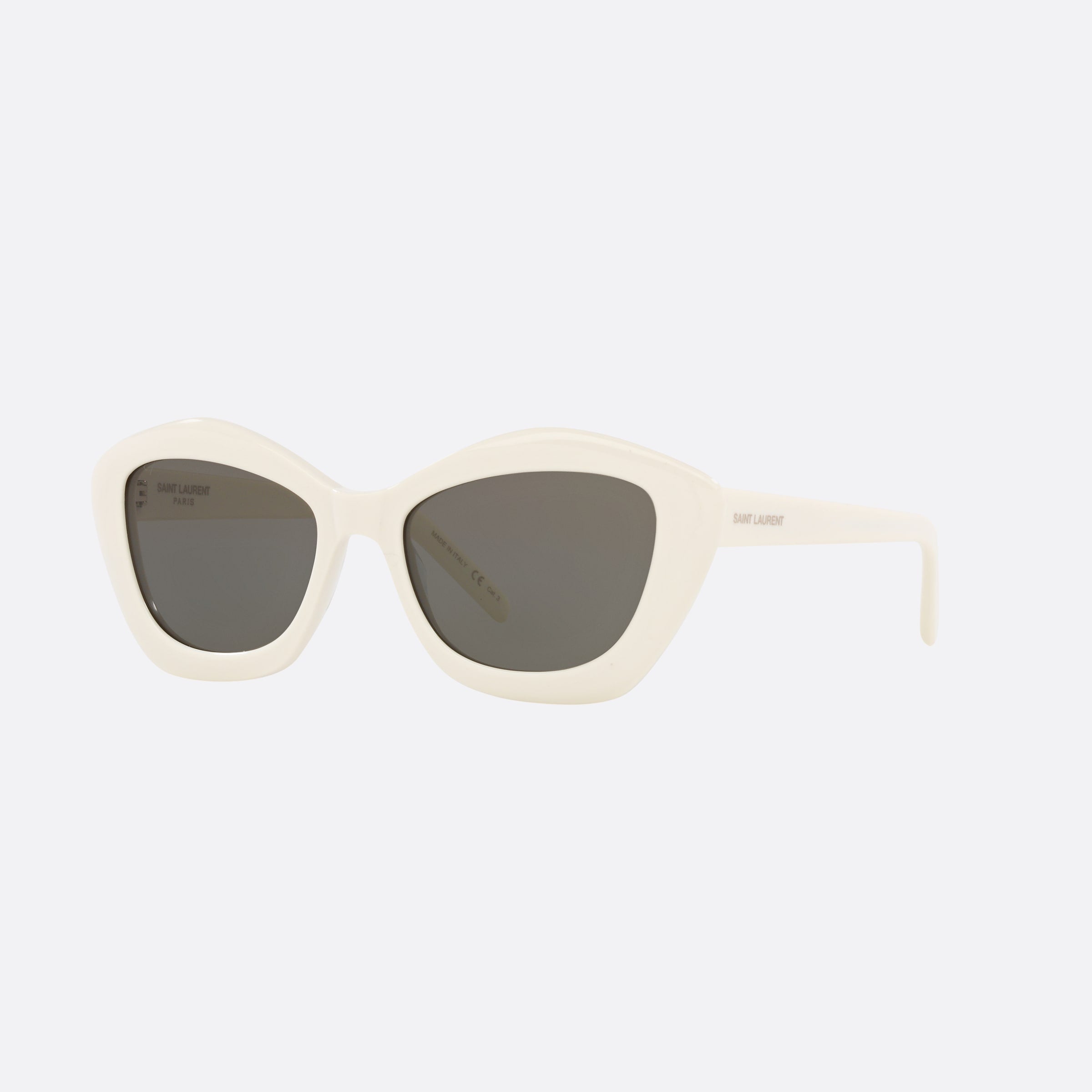 Saint 54mm Laurent Beige Cat Eye Woman Sunglasses - Main View