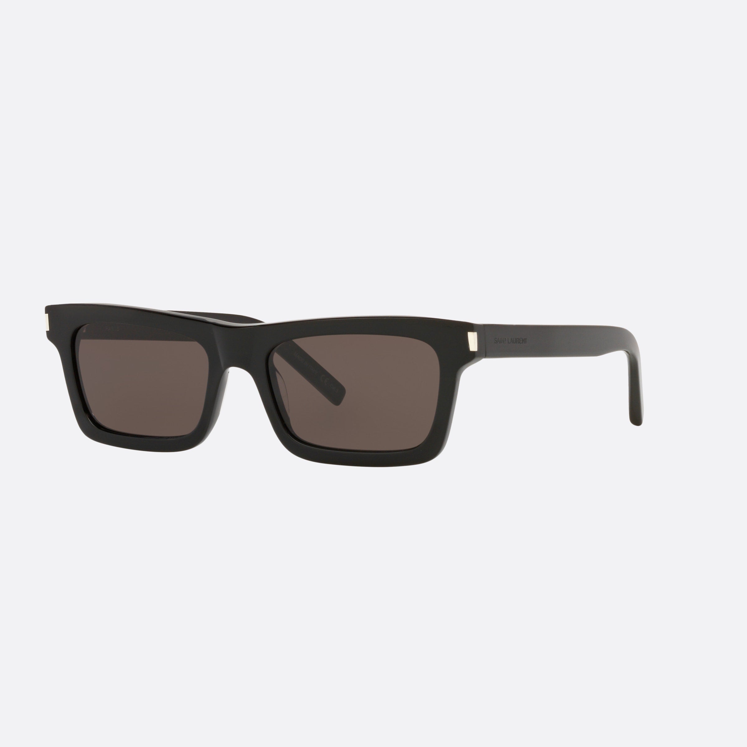 Saint 54mm Laurent Betty Black Rectangle Woman Sunglasses - Main View