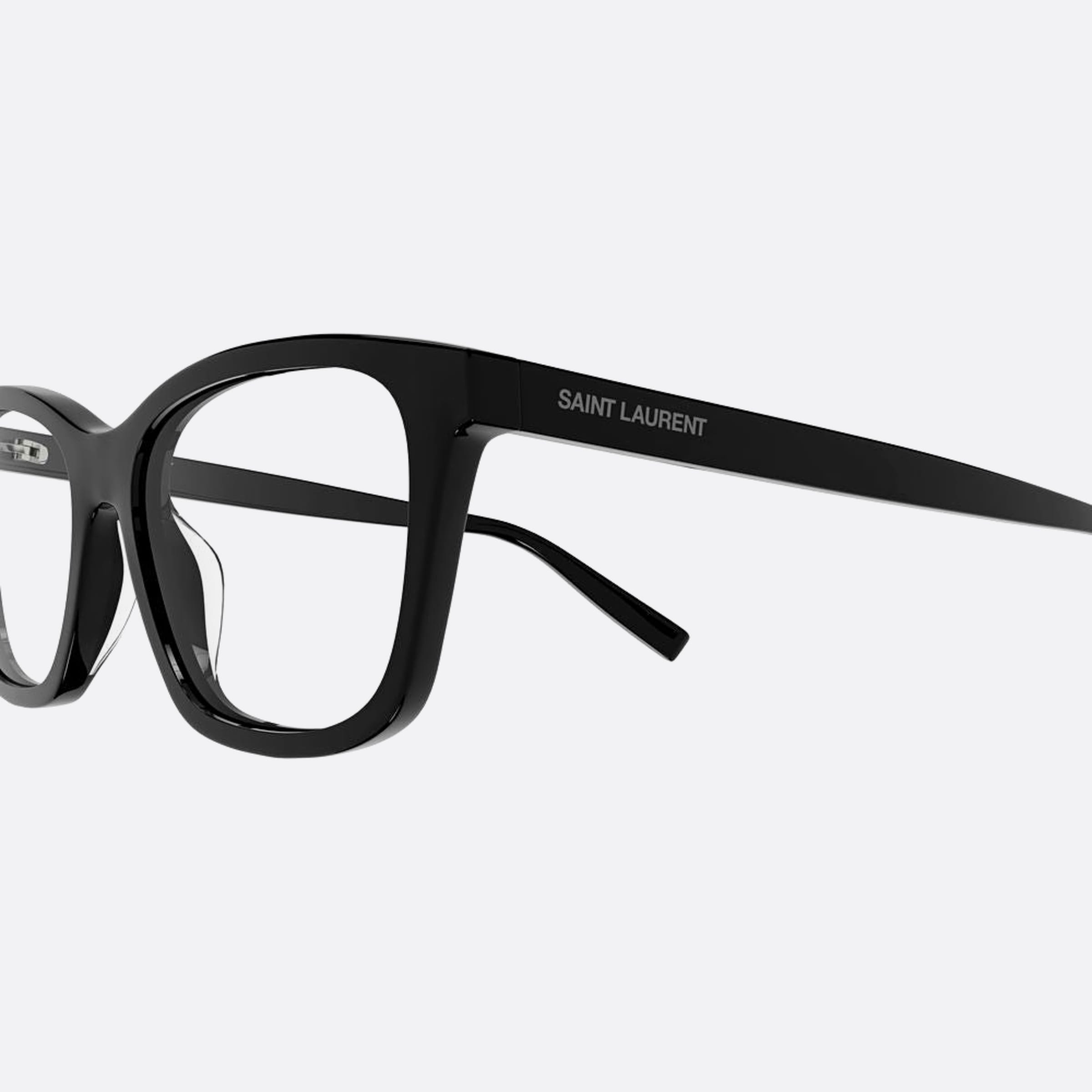Saint 54mm Laurent Black Geometric Woman Eyeglasses - Detail View
