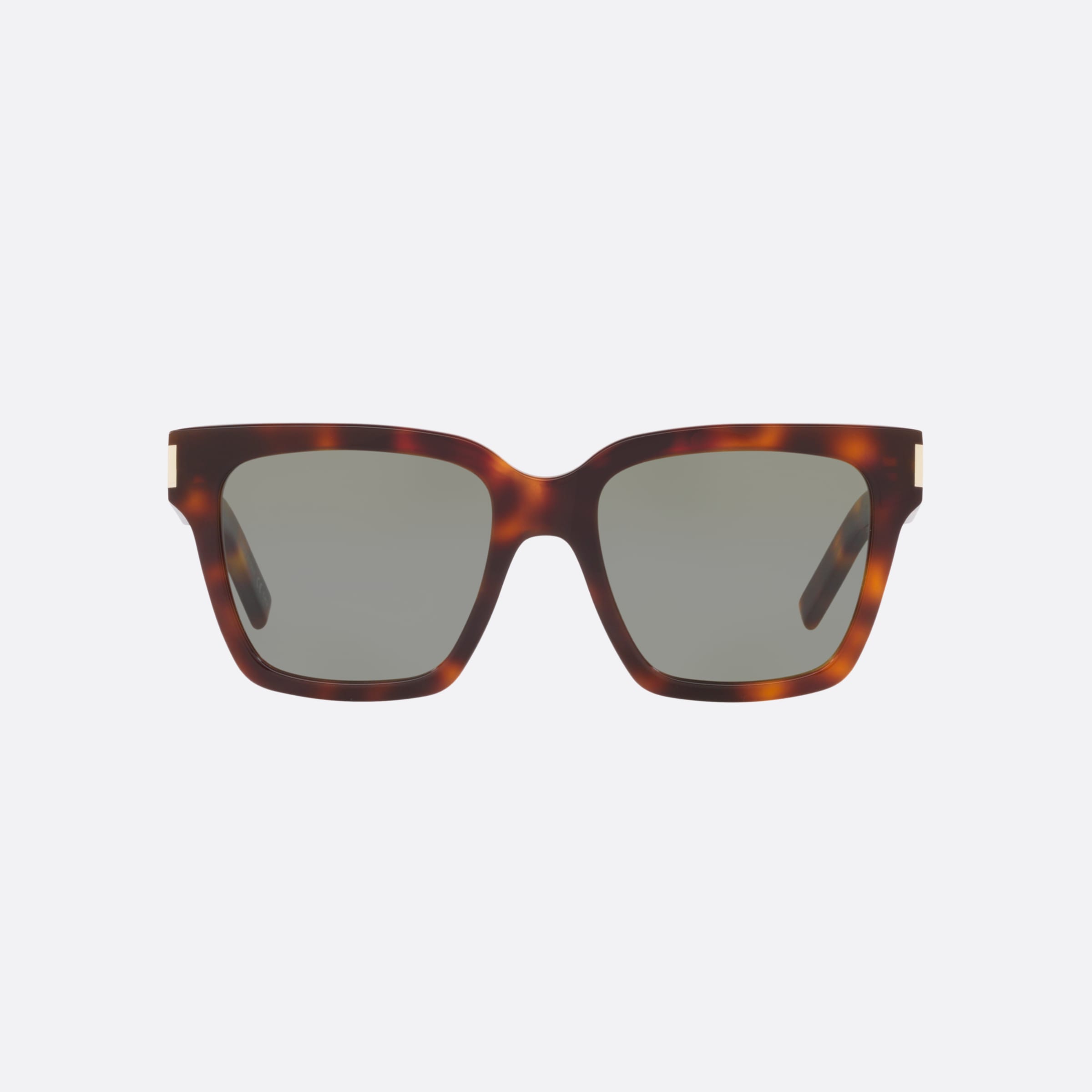 Saint 54mm Laurent Brown Rectangular Unisex Sunglasses - Lifestyle Shot