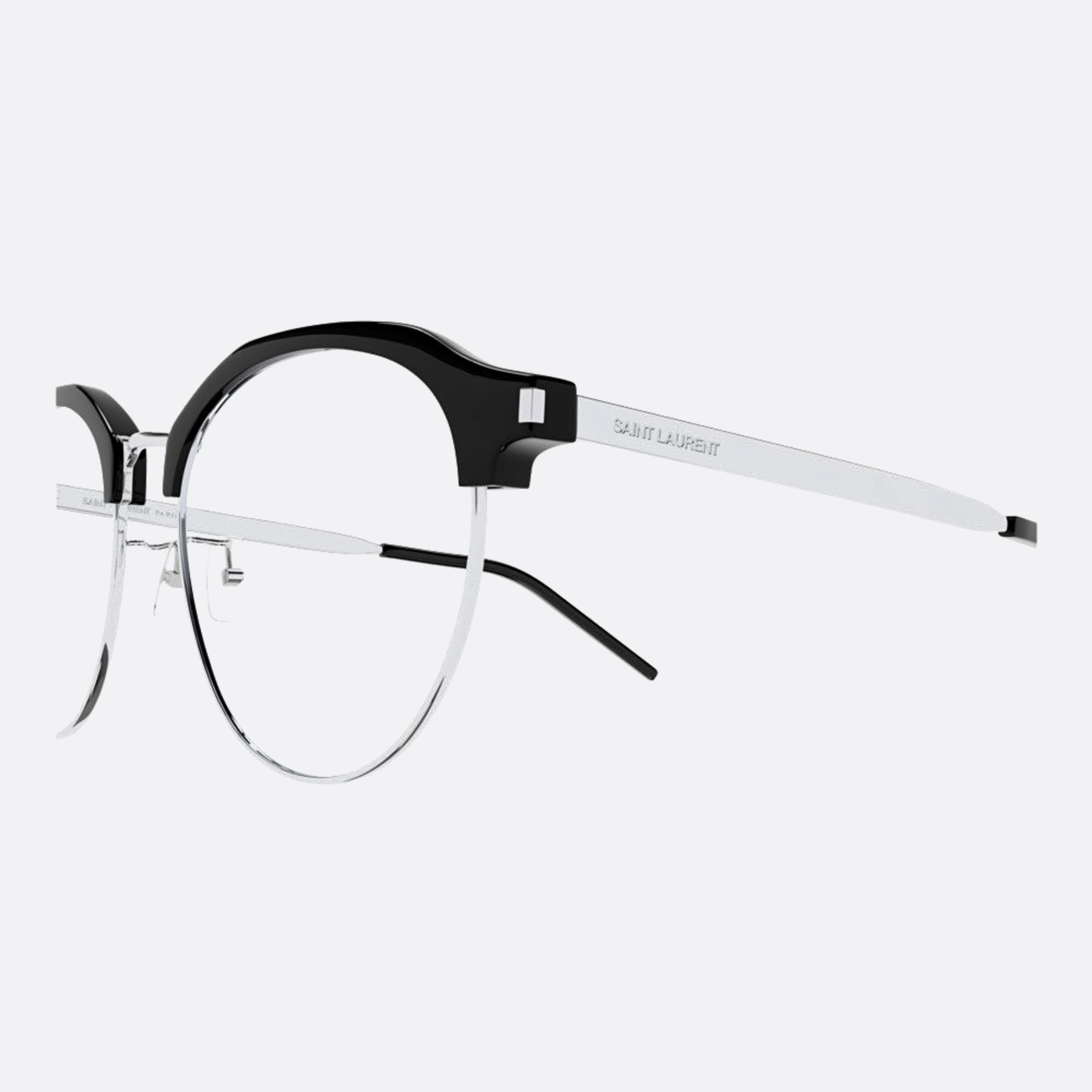Saint 54mm Laurent Gold Pantos Women Eyeglasses - Detail View