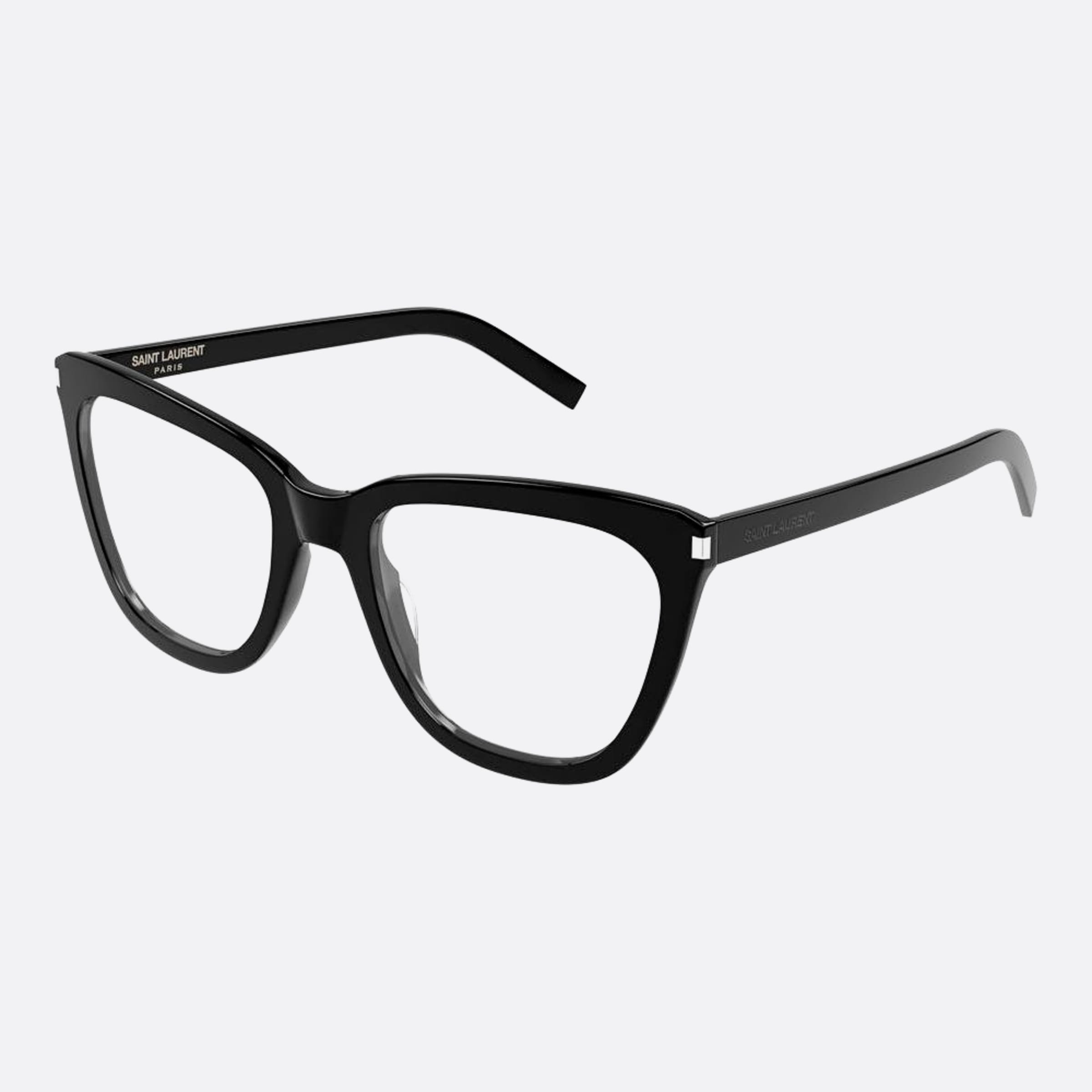 Saint 55mm Laurent Slim Opt Black Visor Woman Eyeglasses - Side View