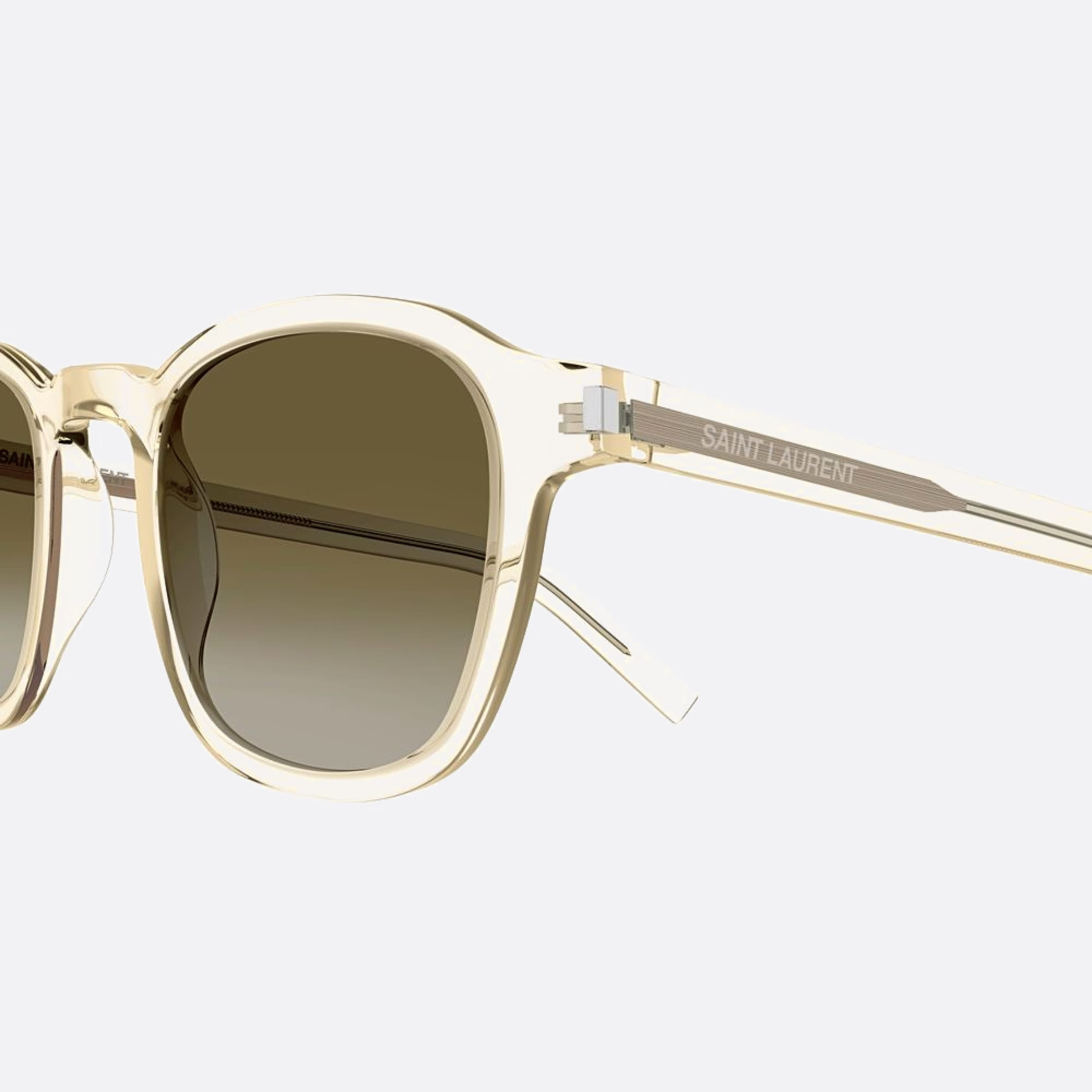 Saint 47mm Laurent Slim Mlp Yellow Geometric Man Sunglasses - Detail View