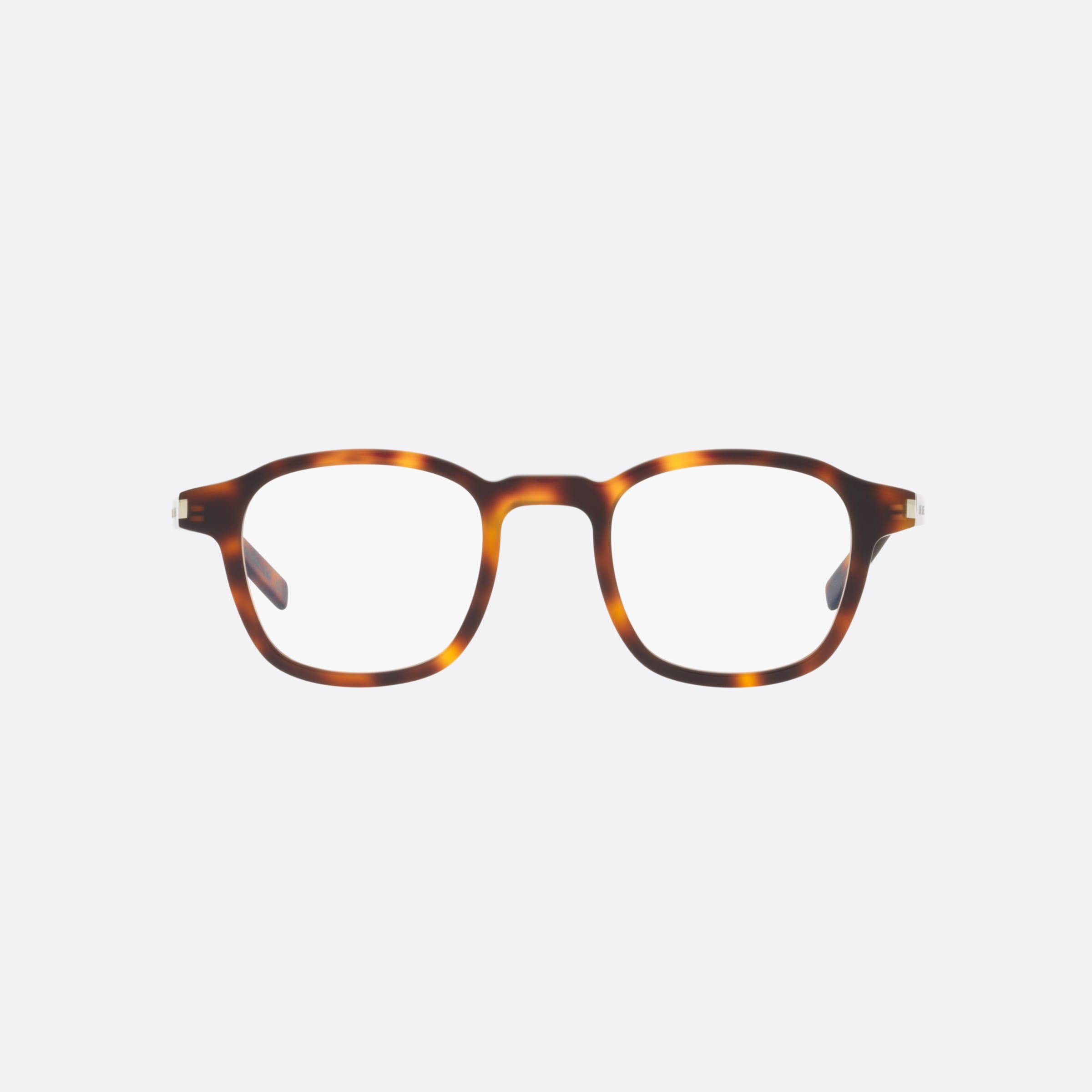 Saint 47mm Laurent Slim Opt Brown Round Man Eyeglasses - Lifestyle Shot