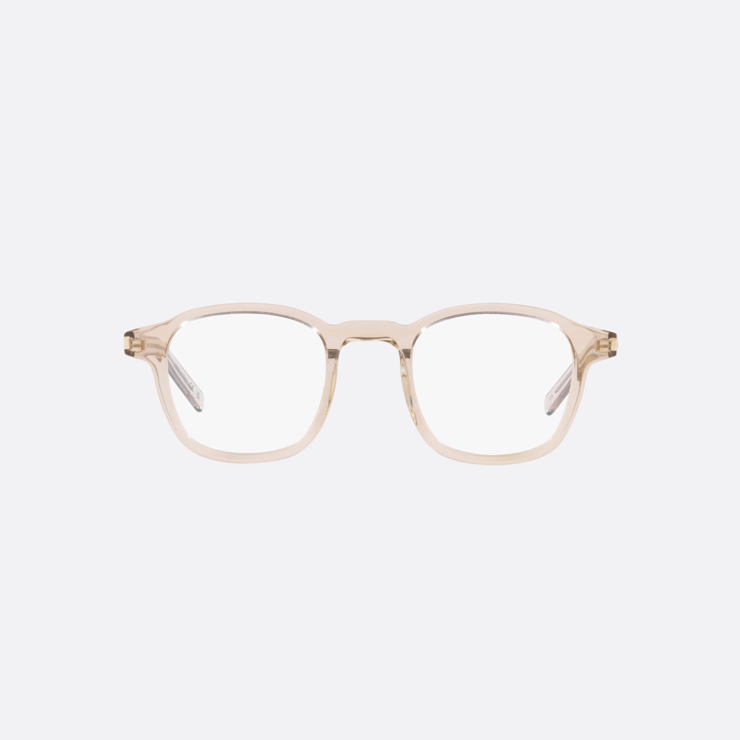 Saint 47mm Laurent Slim Opt Brown Round Men Eyeglasses - Lifestyle Shot