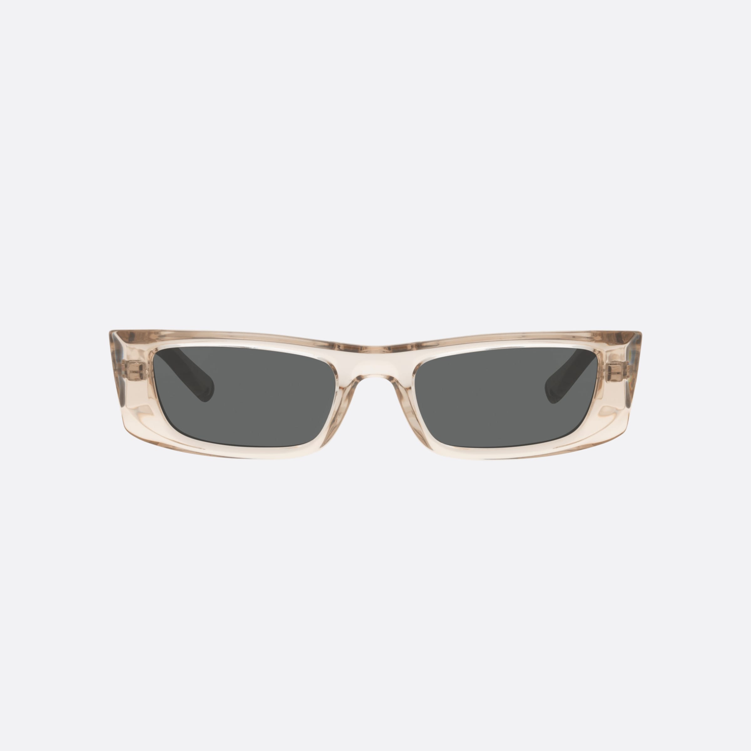 Saint 52mm Laurent Wer Brown Rectangular Unisex Sunglasses - Lifestyle Shot
