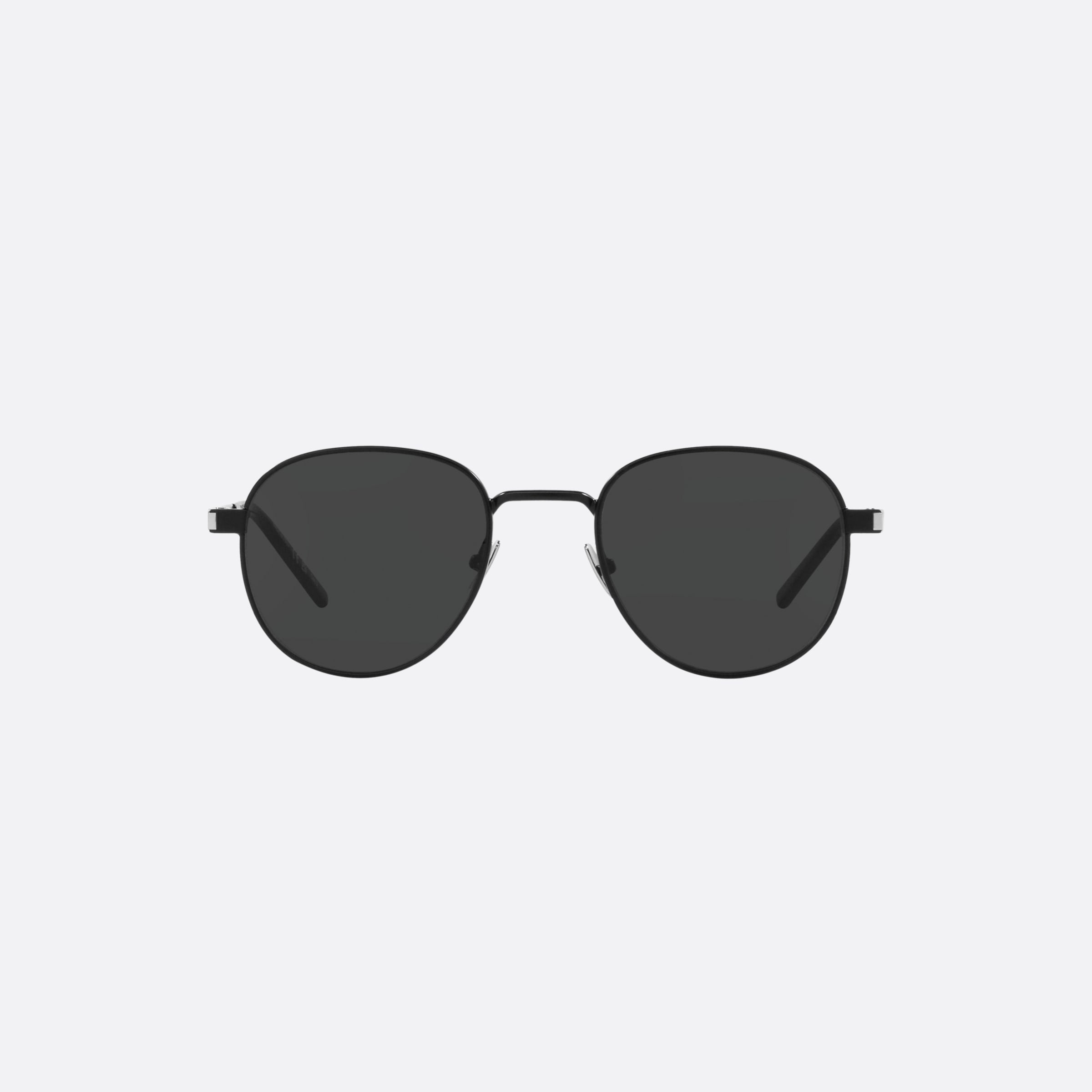 Saint 48mm Laurent Yellow Round Unisex Sunglasses - Lifestyle Shot