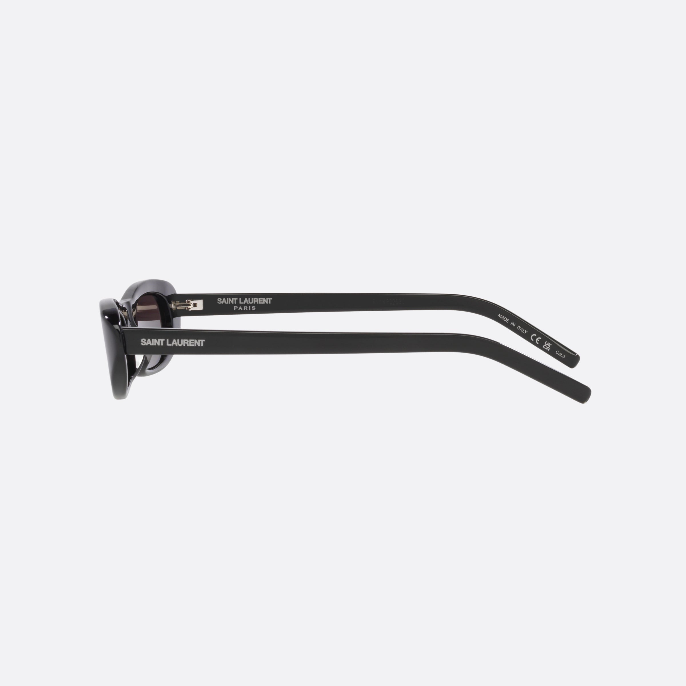 Saint 53mm Laurent Shade Black Round Woman Sunglasses - Detail View