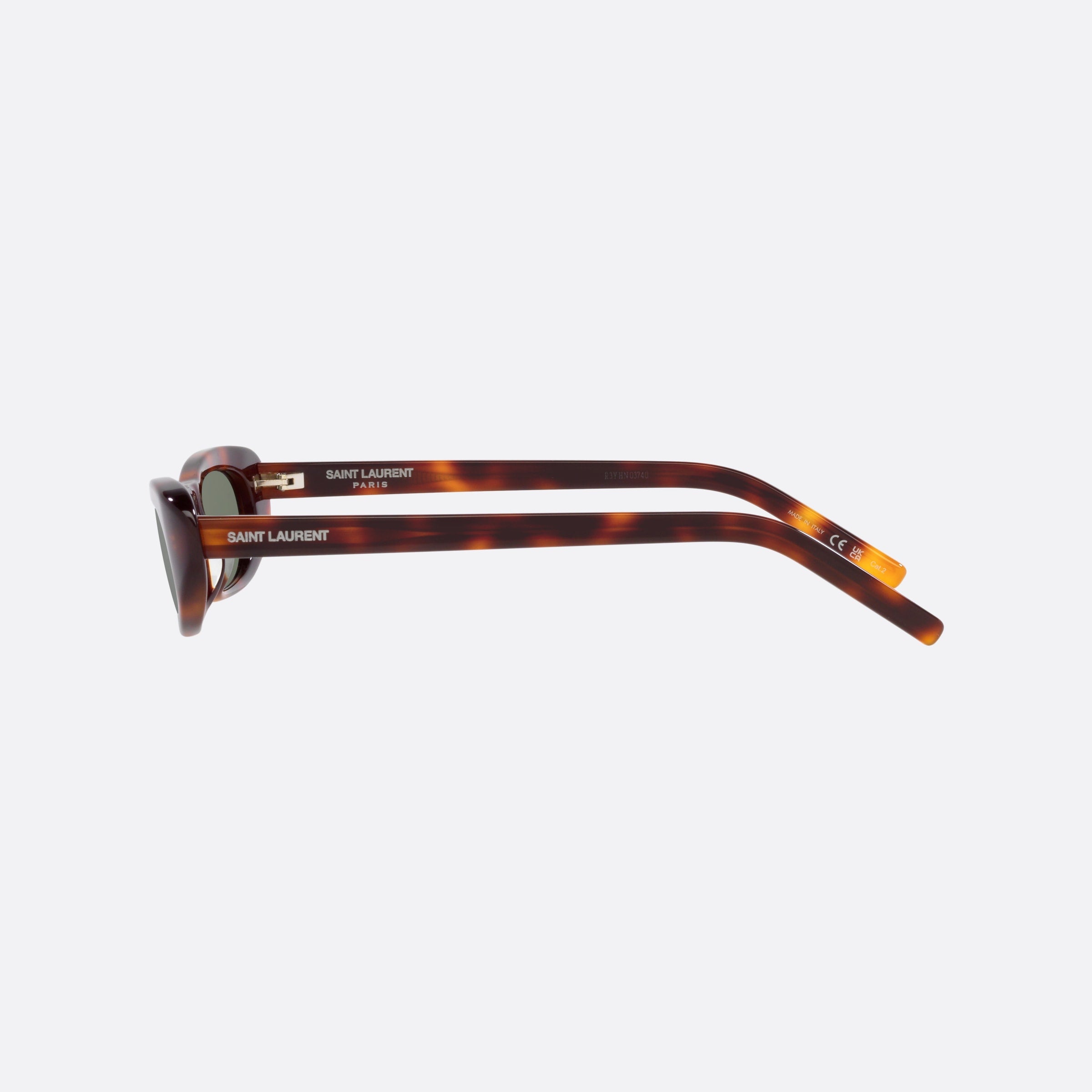 Saint 53mm Laurent Shade Tortoise Round Woman Sunglasses - Detail View