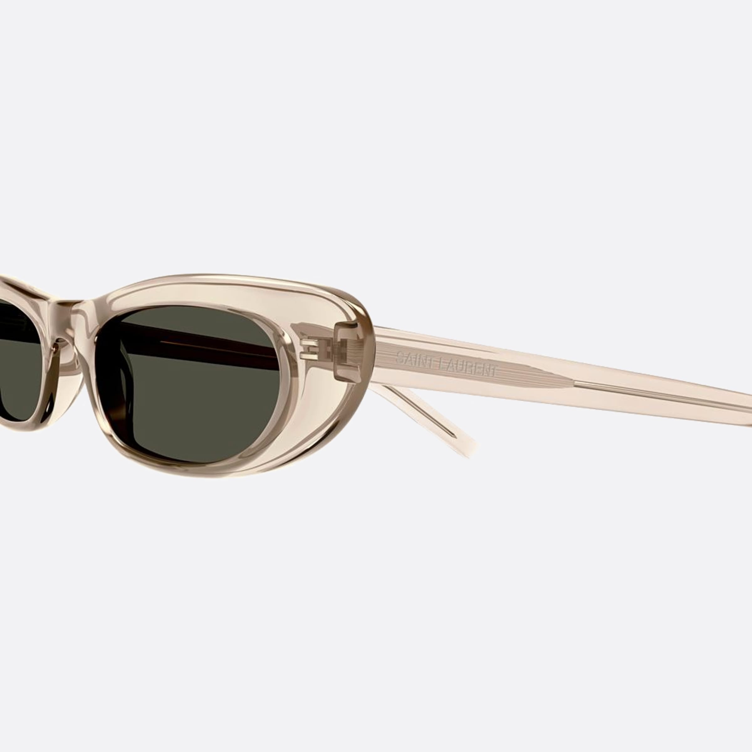 Saint 53mm Laurent Shade Ert Brown Geometric Woman Sunglasses - Detail View