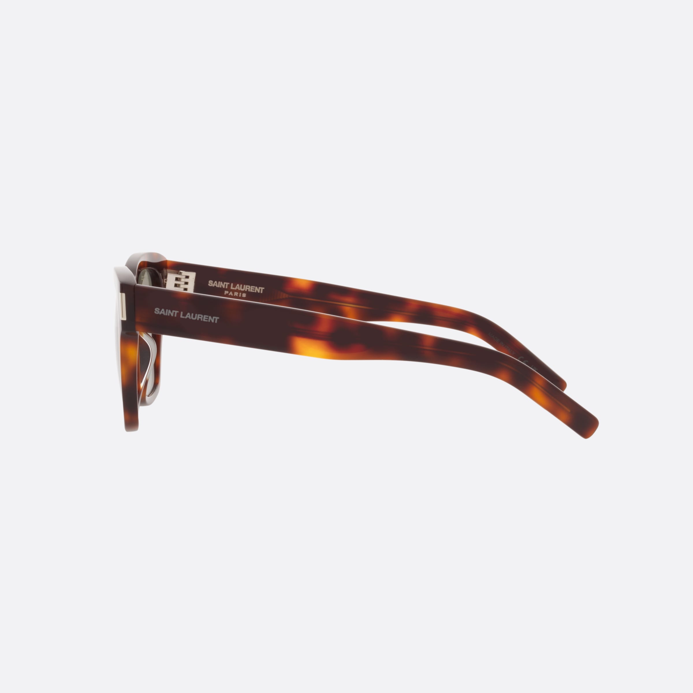Saint 54mm Laurent Black Rectangular Unisex Sunglasses - Detail View